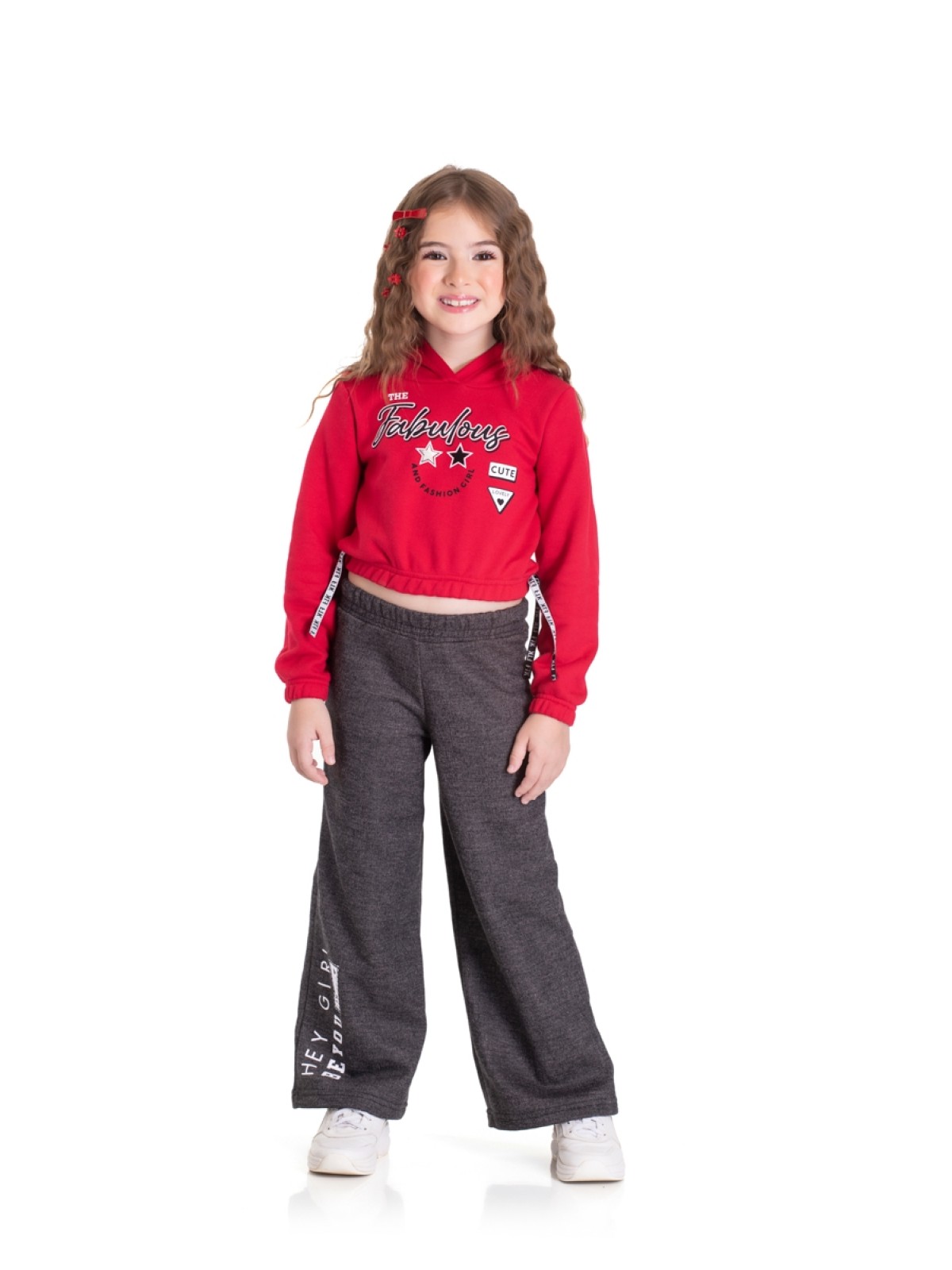 CONJUNTO INFANTIL FEMININO FABULOUS VERMELHO  2437 - FTK  BRAND