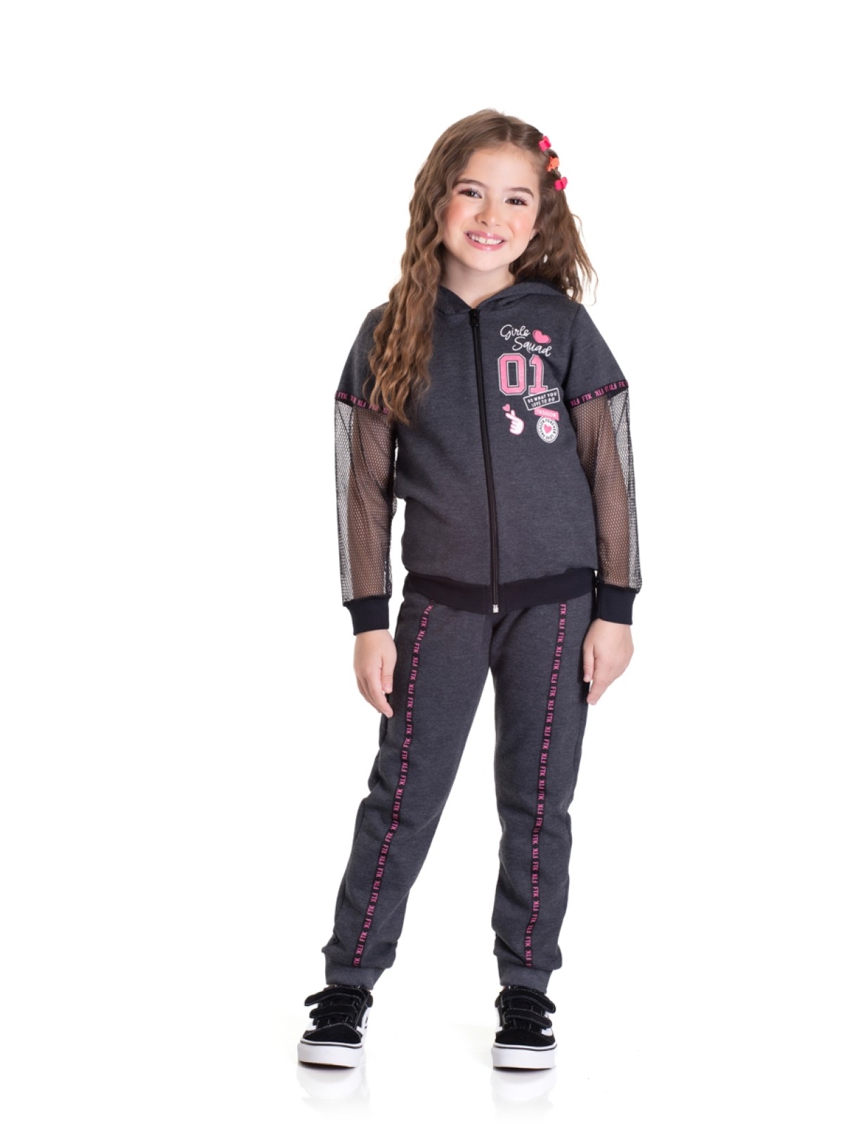 CONJUNTO INFANTIL FEMININO GIRL MESCLA 2441 - FTK BRAND 