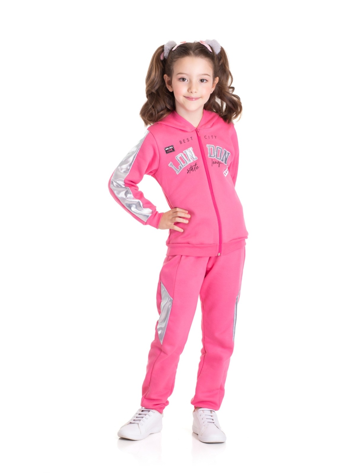 CONJUNTO INFANTIL FEMININO LONDON PINK 2442 - FTK BRAND 