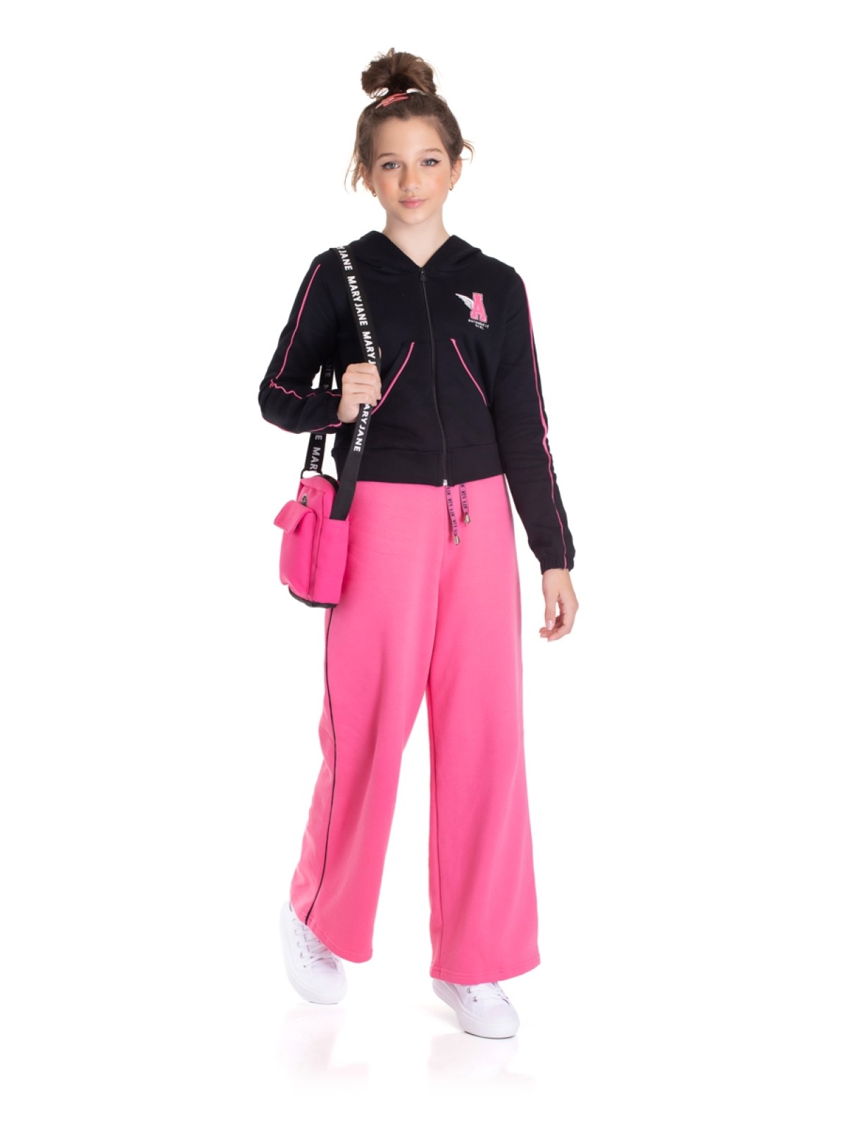 CONJUNTO TEEN FEMININO AUTHENTIC  PRETO  2451 - FTK BRAND