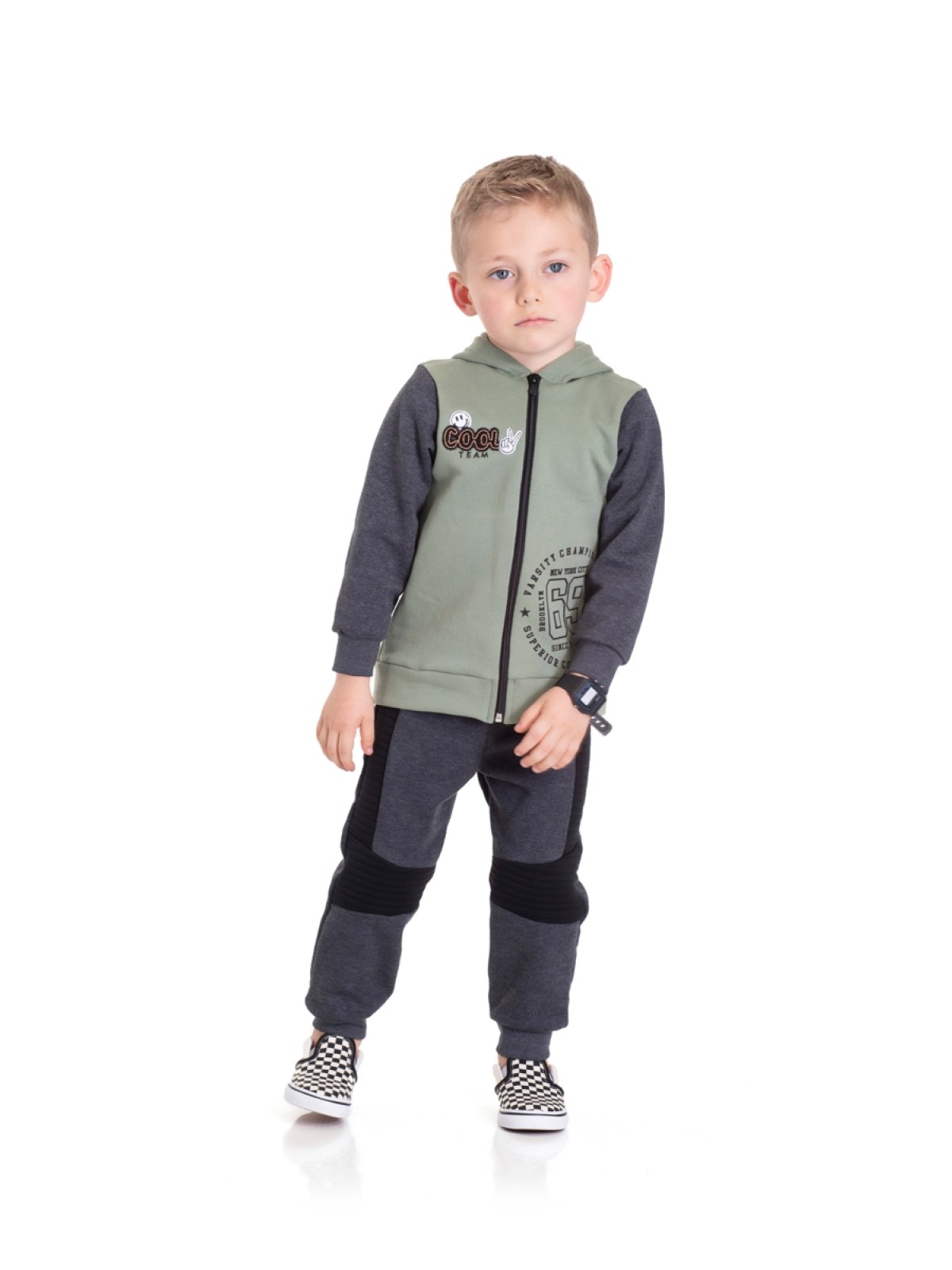 CONJUNTO INFANTIL MASCULINO COOL  VERDE CHÁ 2460 - FTK BRAND  