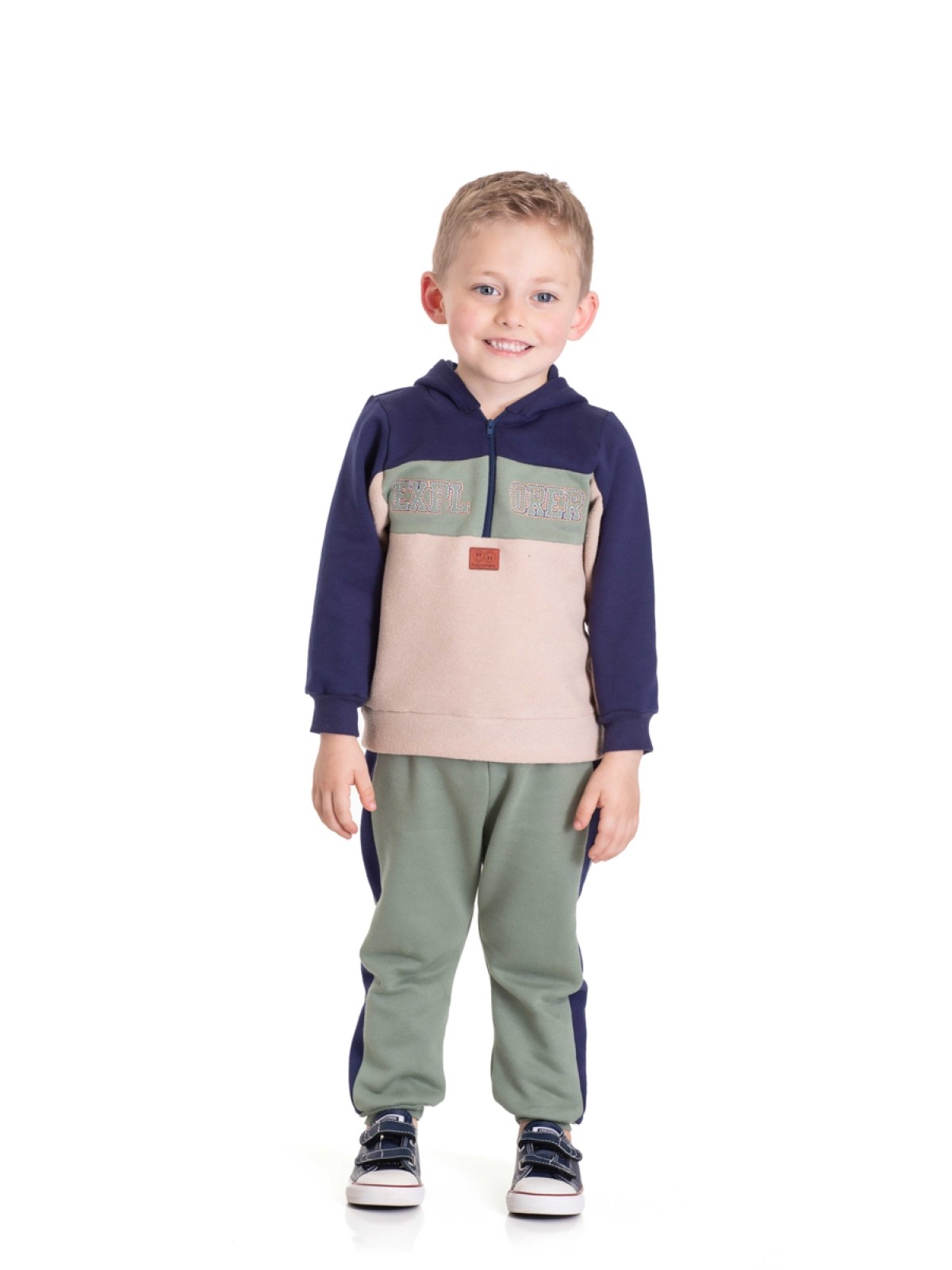 CONJUNTO INFANTIL MASCULINO EXPLORER  VERDE CHÁ  2462 - FTK BRAND 