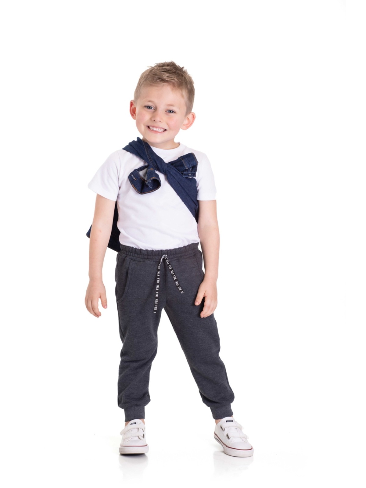 CALÇA INFANTIL MASCULINA  BASIC MESCLA  2465 - FTK BRAND 