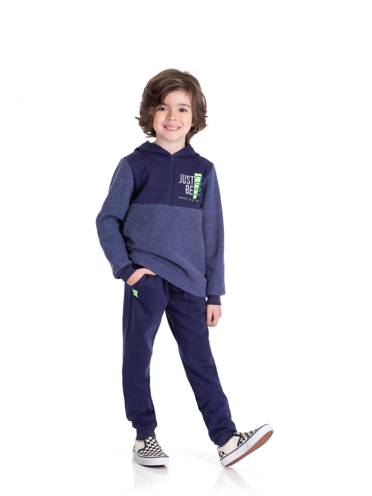CONJUNTO INFANTIL MASCULINO JUST BE MARINHO 2468 - FTK BRAND  
