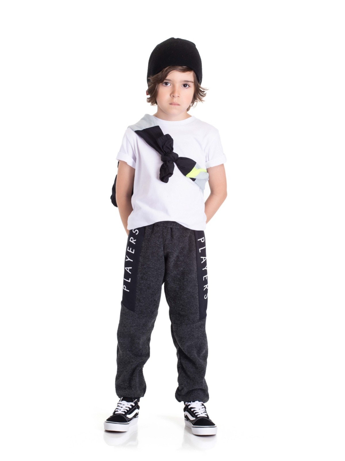 CALÇA INFANTIL MASCULINA PLAYERS PRETA 2477 - FTK BRAND