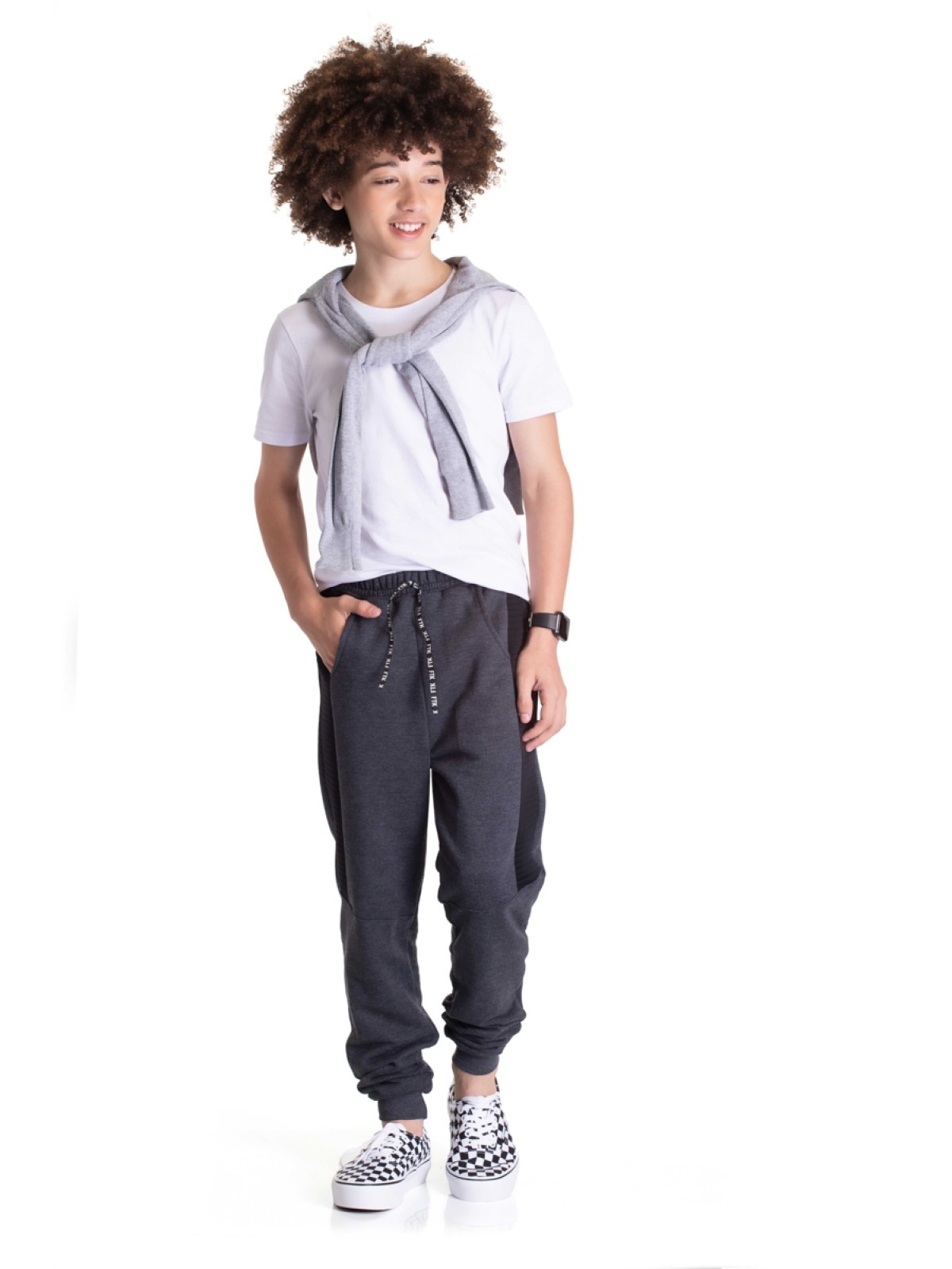 CALÇA TEEN MASCULINA FTK MESCLA 2487 - FTK BRAND  