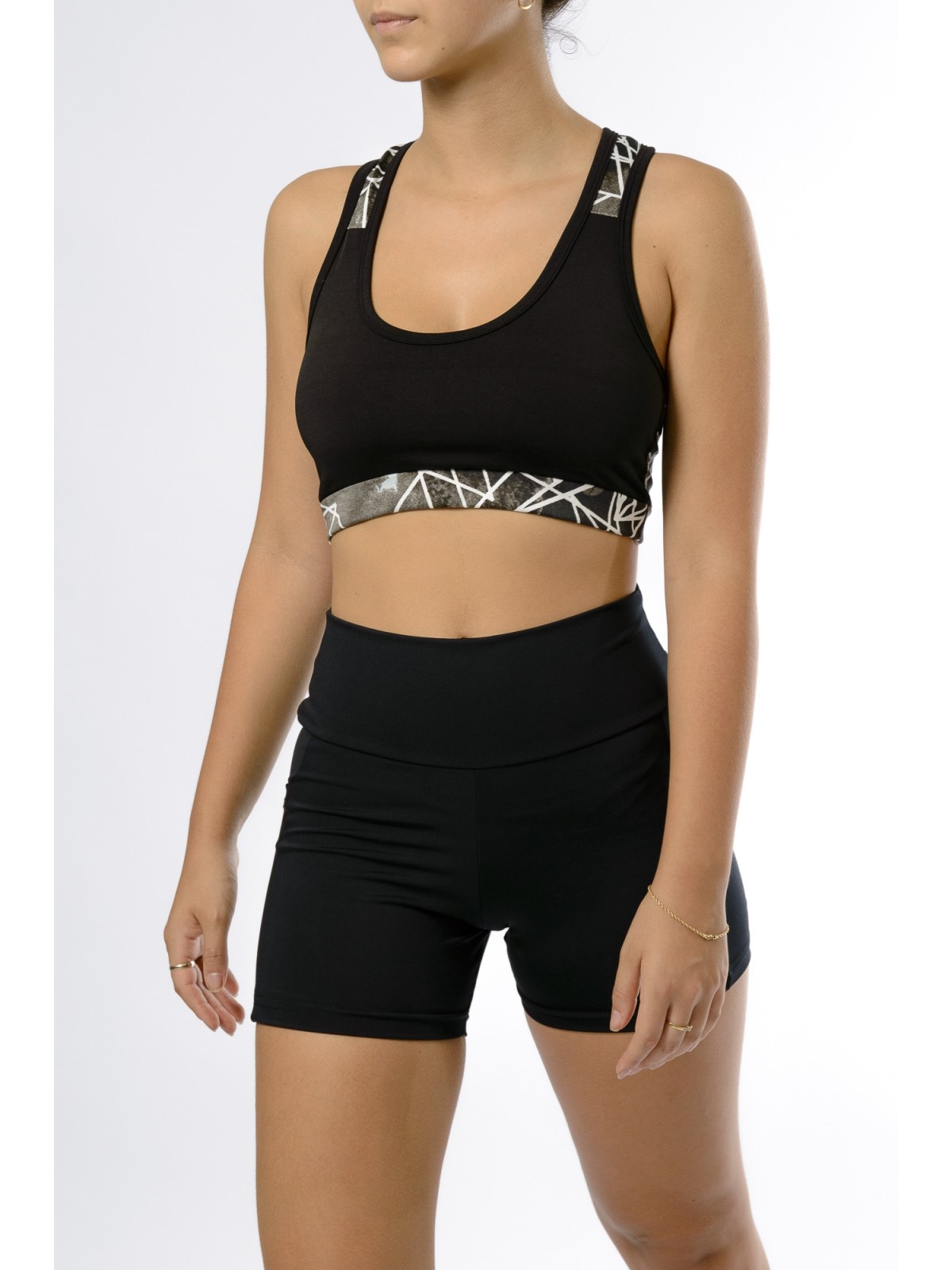 TOP SUPLEX PRETO COM RECORTE 4019-1