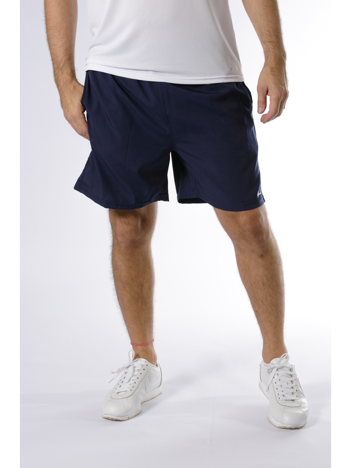 BERMUDA DE TACTEL COM  ELASTANO MARINHO 4084