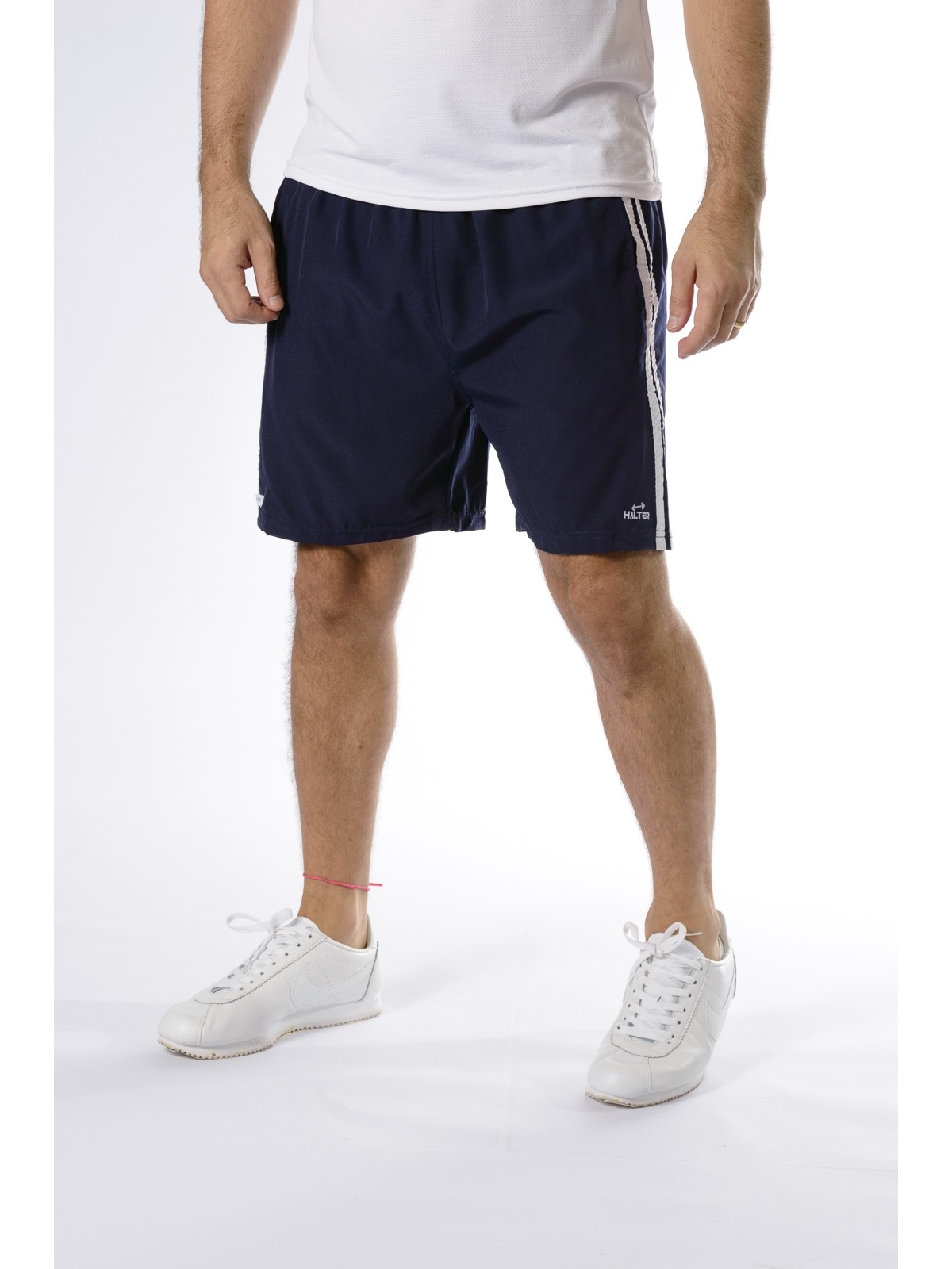 BERMUDA DE TACTEL COM   ELASTANO MARINHO 4085