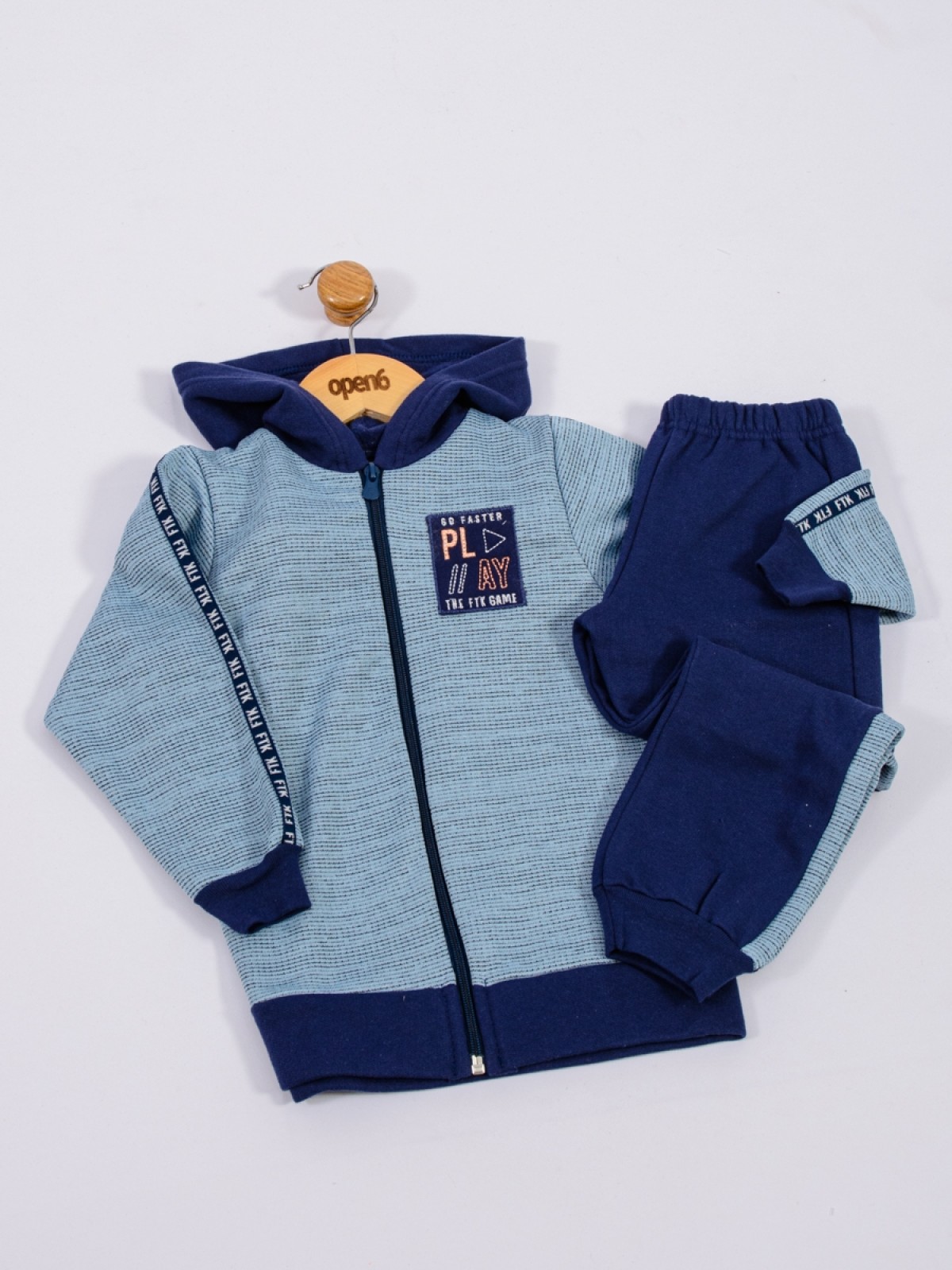 CONJUNTO INFANTIL MASCULINO  PLAY MARINHO  2461 - FTK BRAND