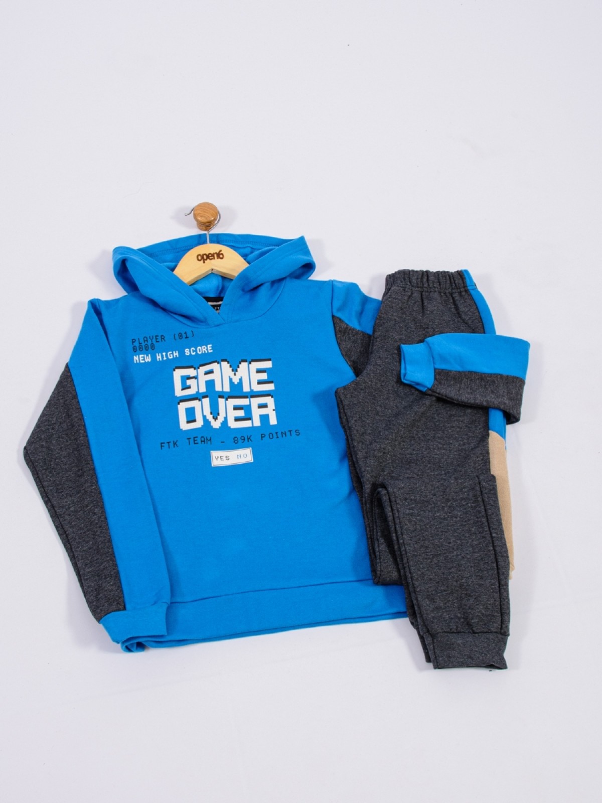 CONJUNTO INFANTIL MASCULINO GAME OVER ROYAL 2466 - FTK BRAND 