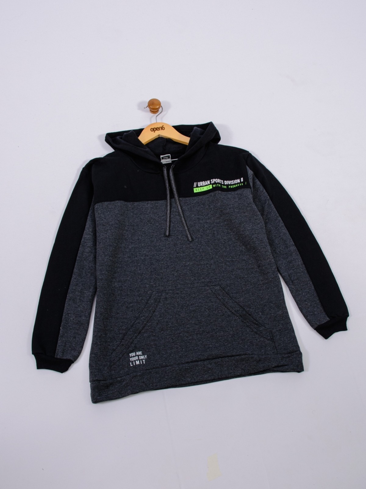 BLUSÃO TEEN MASCULINO URBAN  PRETO  2481 - FTK BRAND 