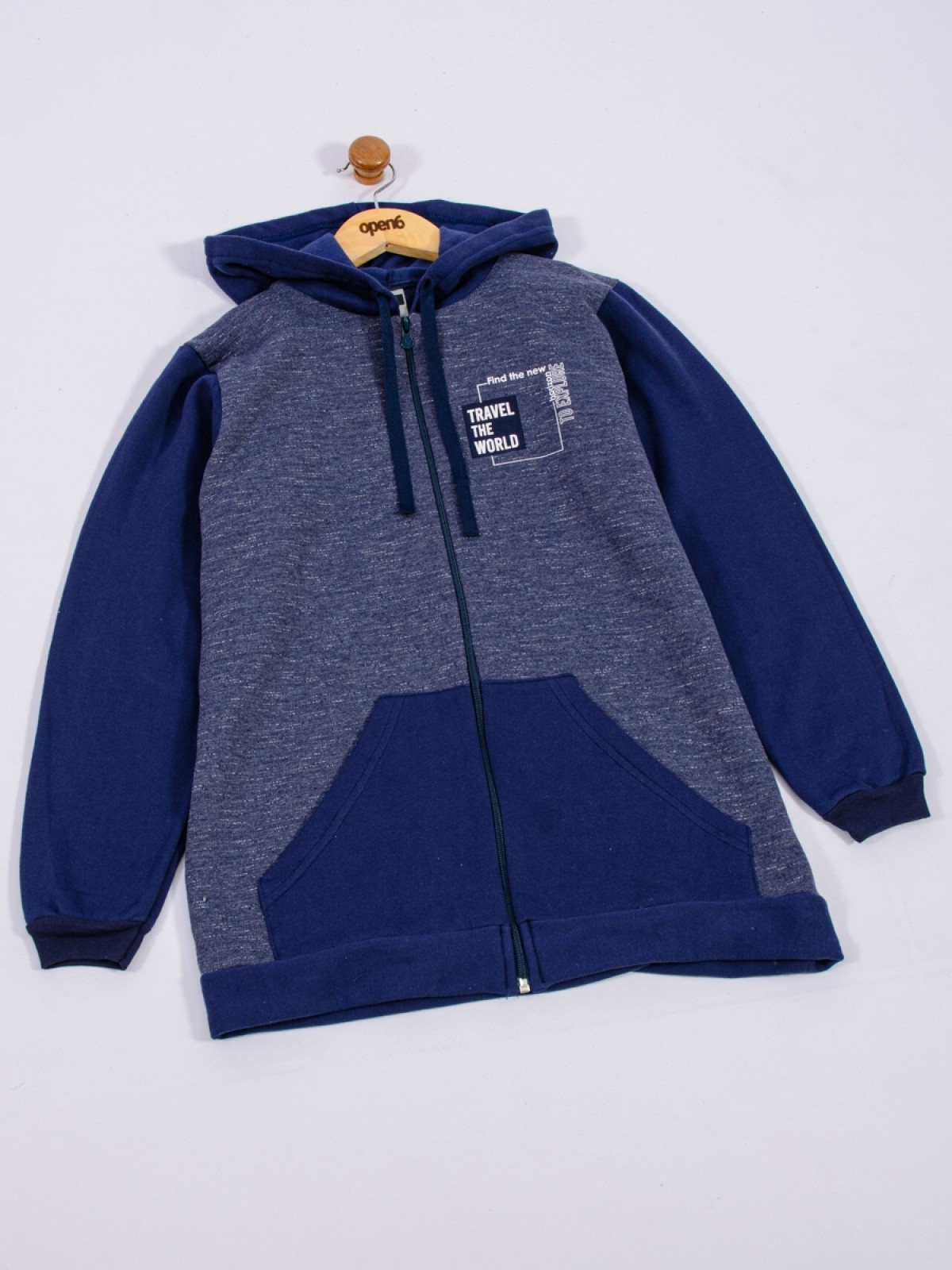 JAQUETA MASCULINA TEEN WORLD MARINHO  2480 - FTK BRAND