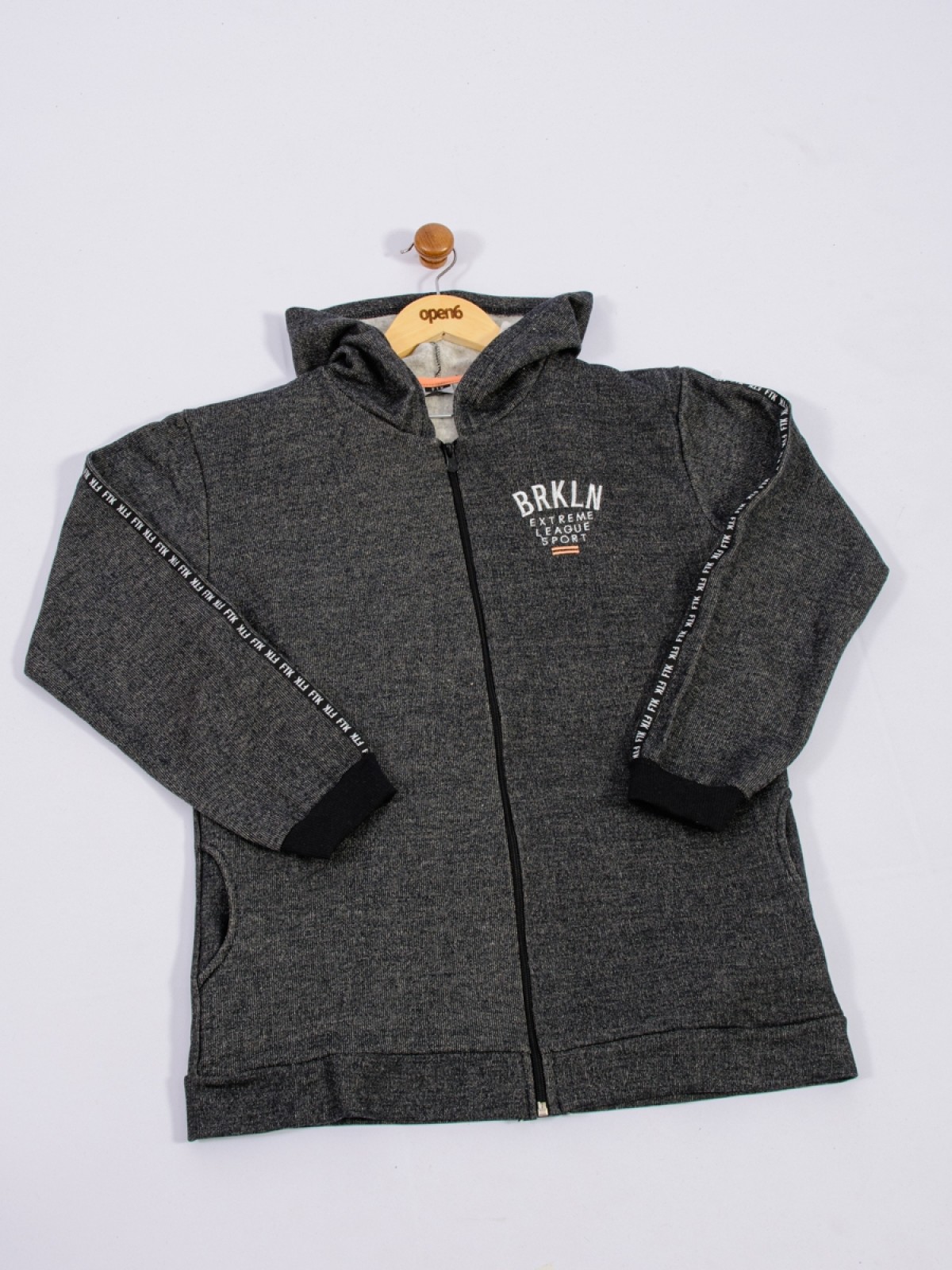 JAQUETA TEEN MASCULINA BRKLN PRETA  2479 - FTK BRAND 