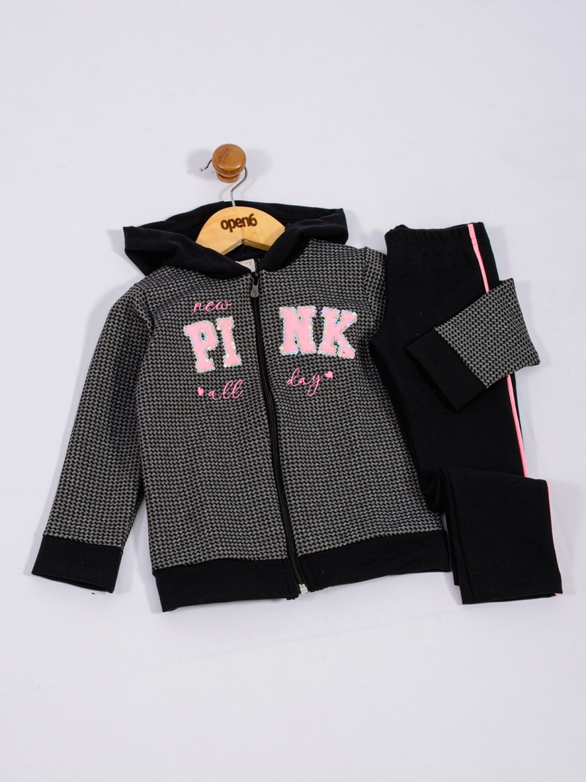 CONJUNTO INFANTIL FEMININO PINK DAY MESCLA 2427 - FTK BRAND 