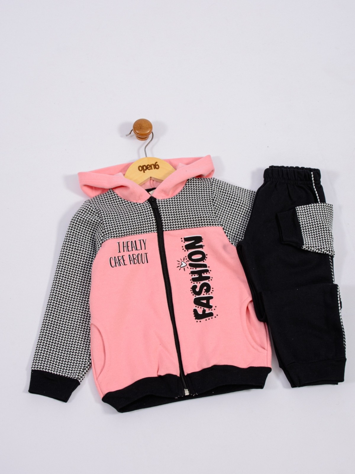 CONJUNTO INFANTIL FEMININO FASHION SALMÃO 2428 - FTK BRAND 