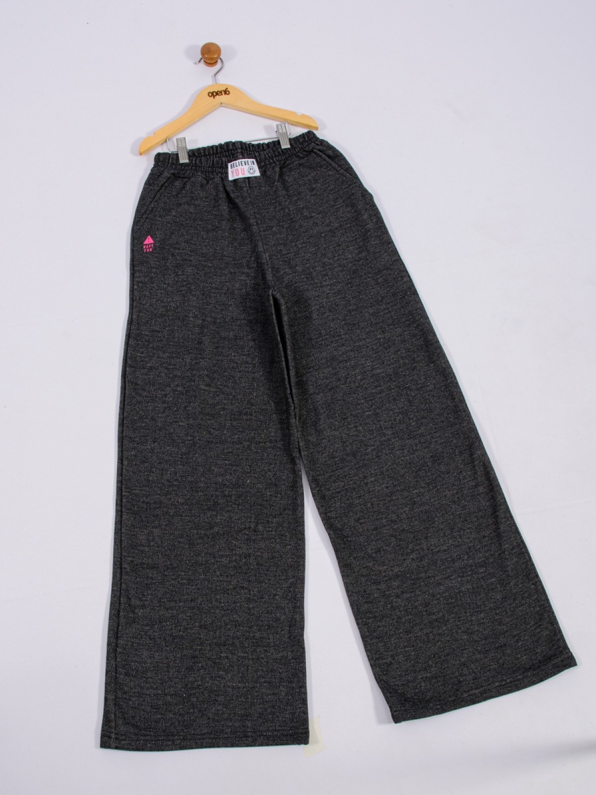 CALÇA  WIDE LEG TEEN FEMININA YOU PRETO  2456 - FTK BRAND