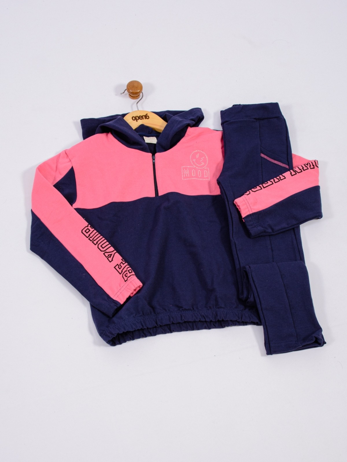 CONJUNTO INFANTIL FEMININO MOOD MARINHO COM CHICLETE  2435 - FTK BRAND 
