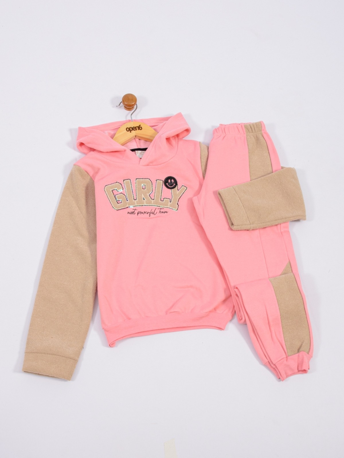  CONJUNTO  INFANTIL FEMININO GIRLY SALMÃO 2439 - FTK BRAND 