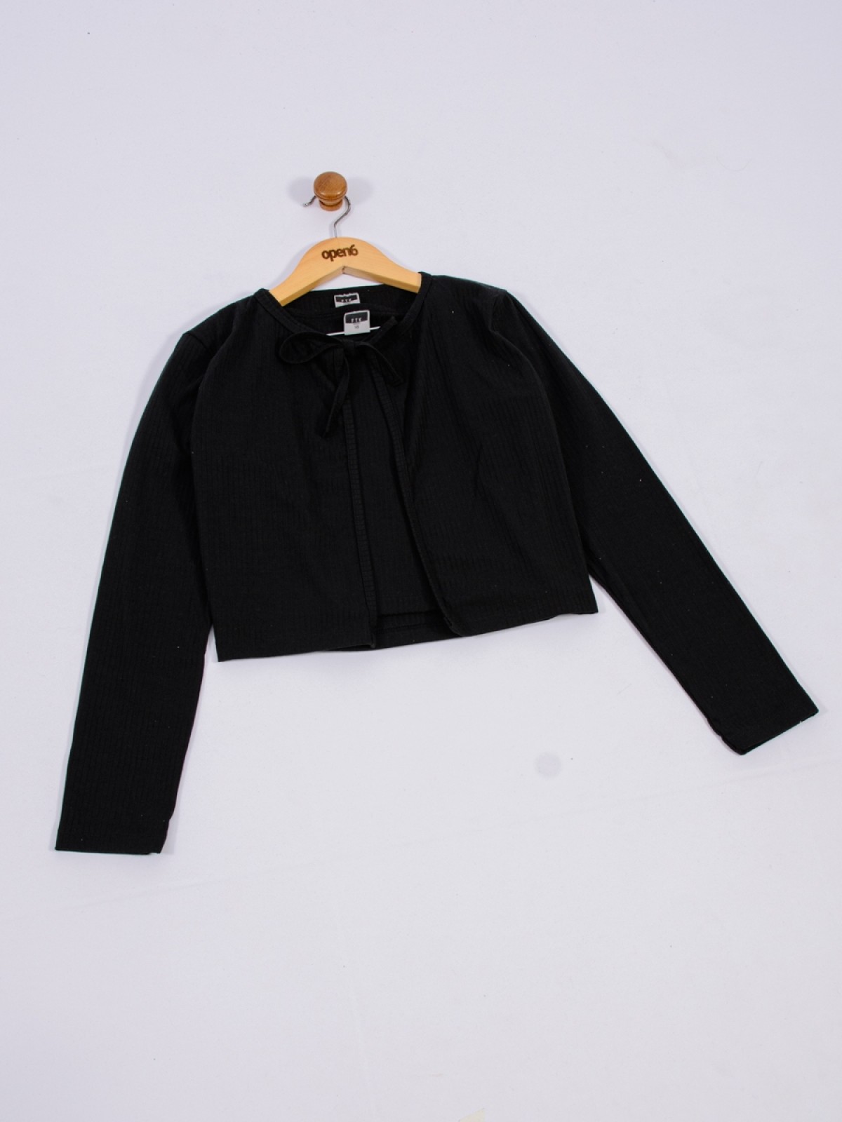 CONJUNTO BLUSA E CASACO CANELADO PRETO   2455 - FTK BRAND