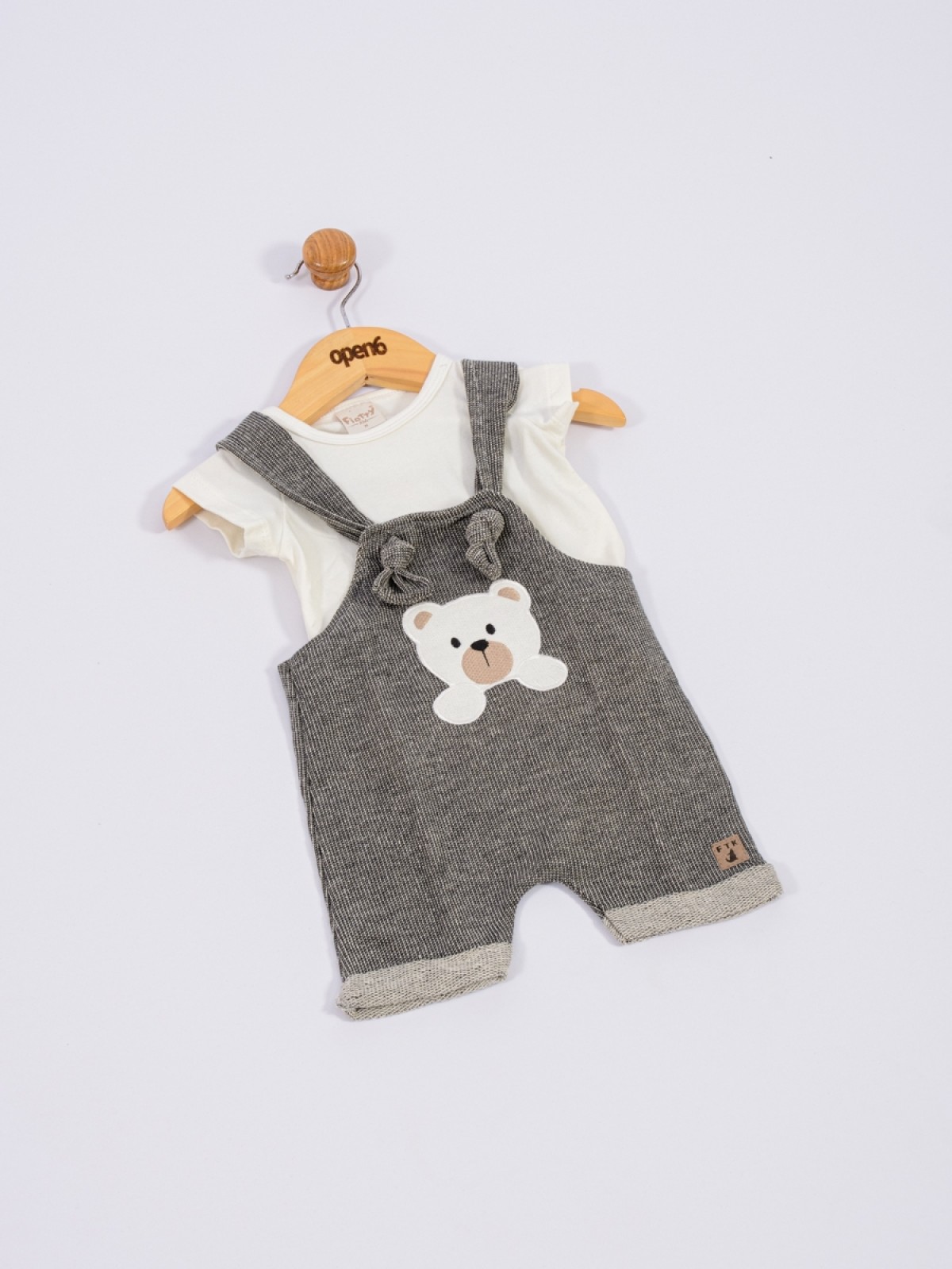 CONJUNTO BEBÊ MASCULINO URSO PRETO 2228 - FTK BRAND