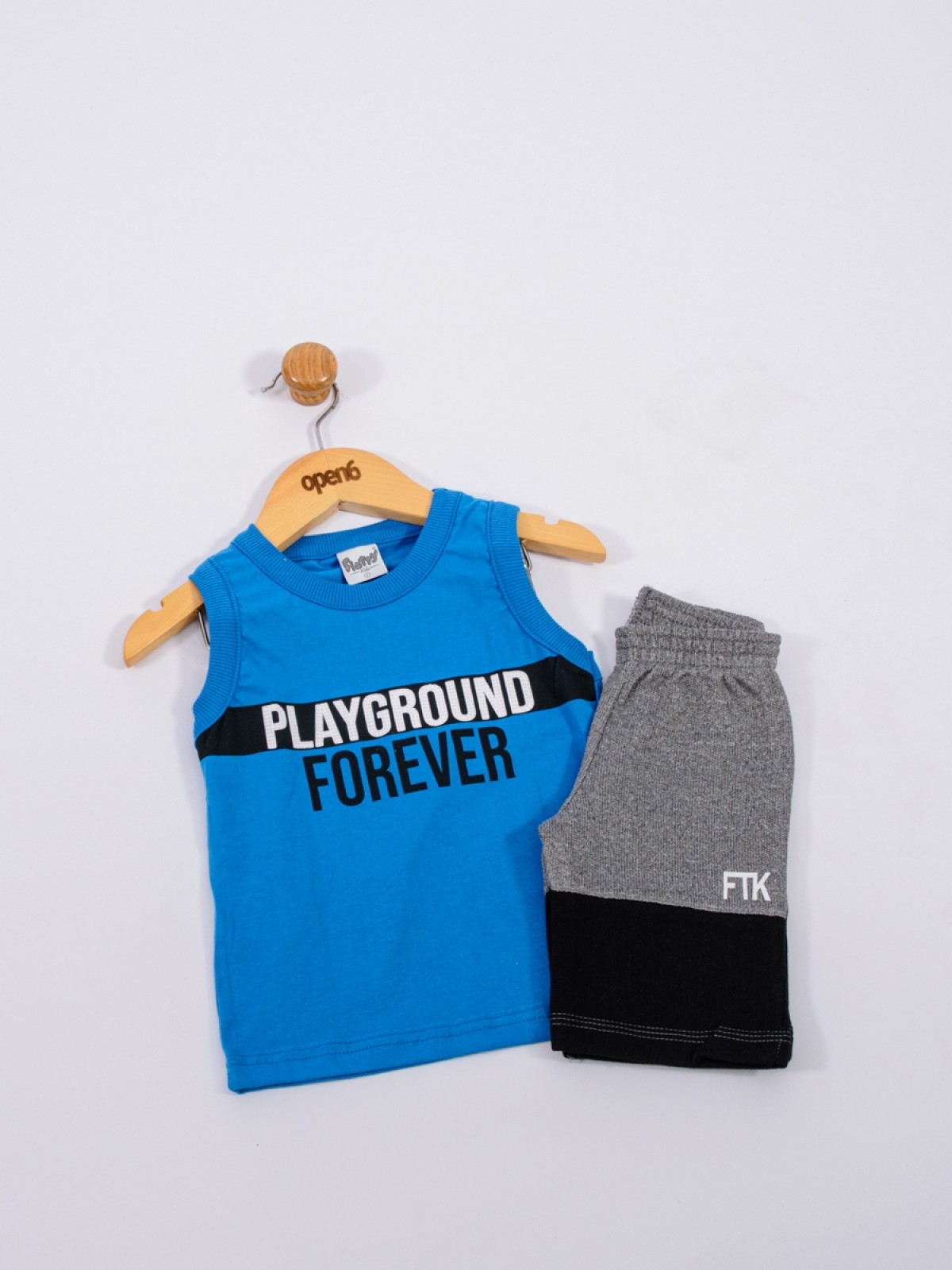 CONJUNTO INFANTIL MASCULINO PLAYGROUND ROYAL 2237 - FTK BRAND 