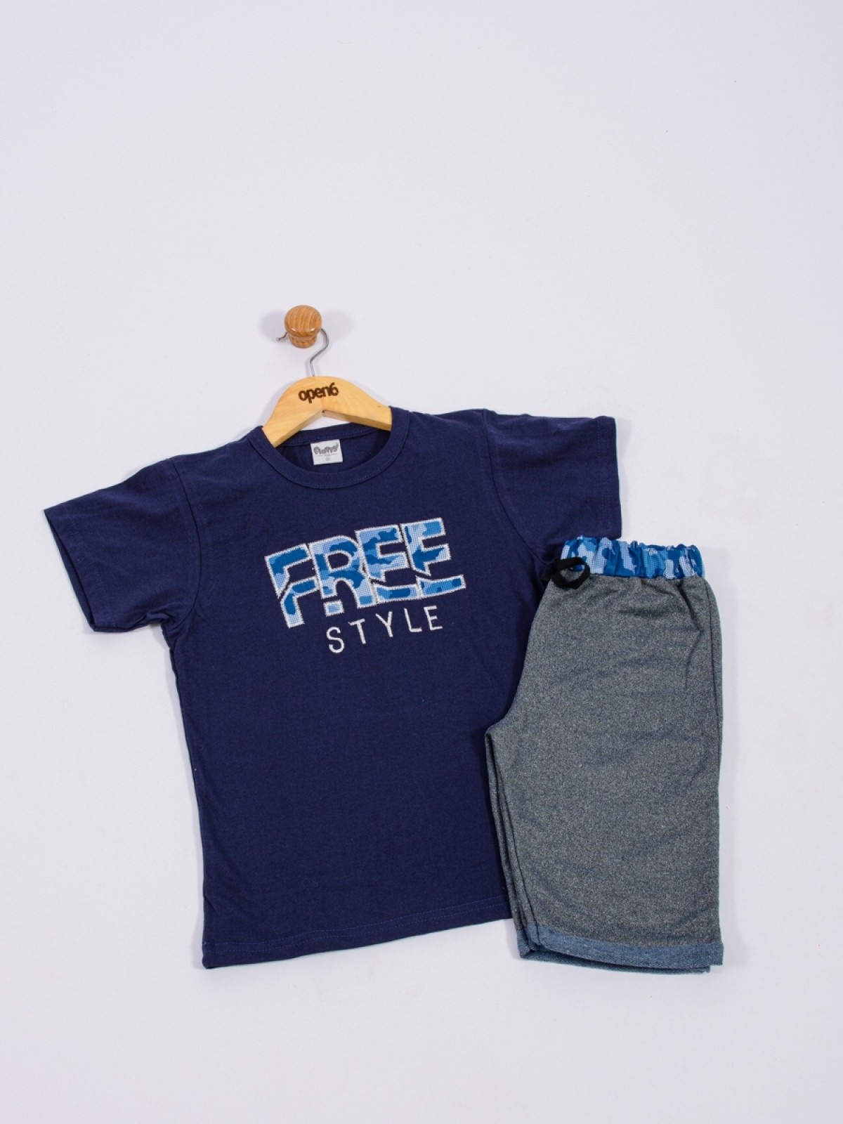CONJUNTO INFANTIL MASCULINO STYLE MARINHO 2243 - FTK BRAND