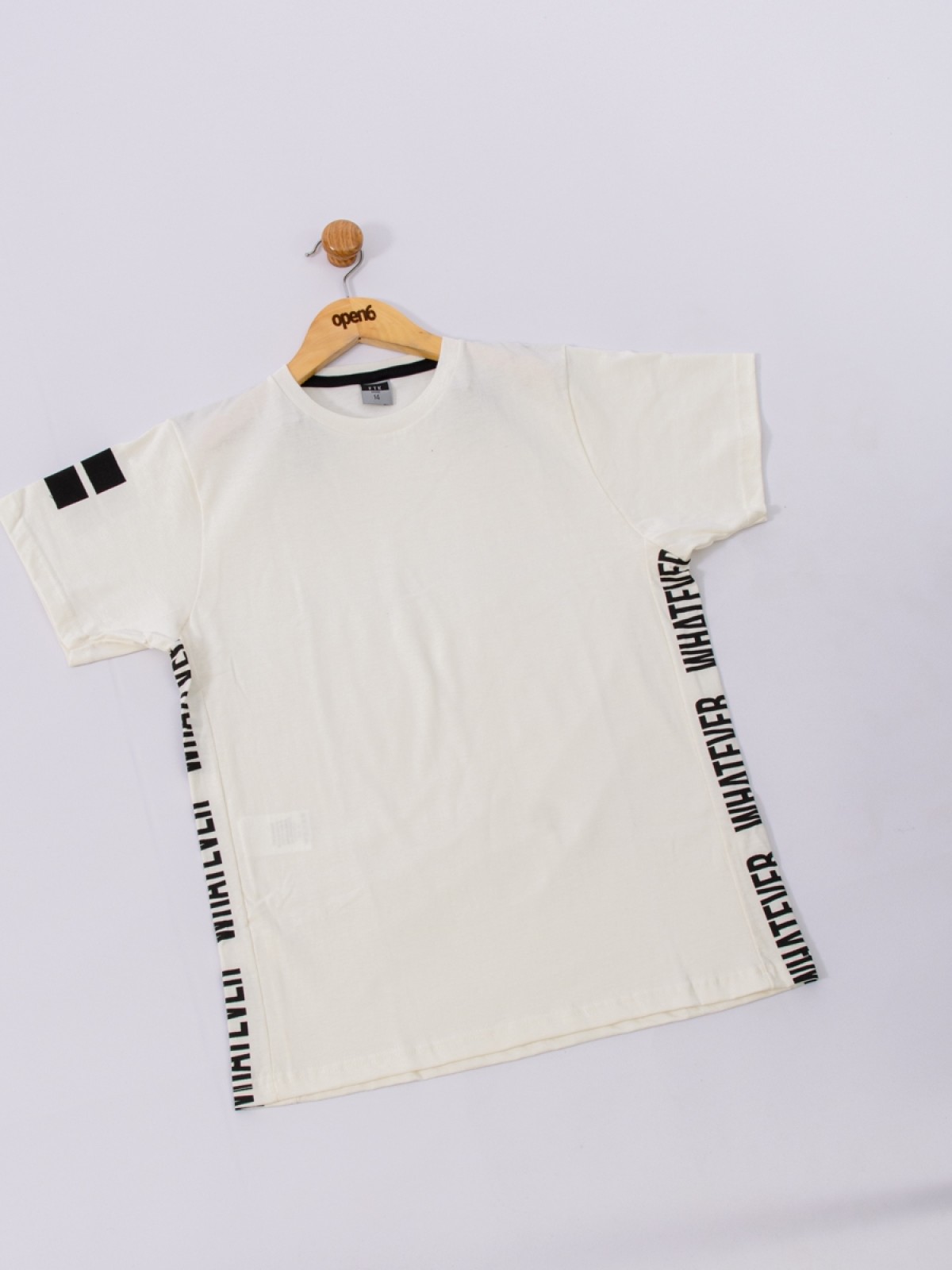 CAMISETA TEEN MASCULINO WHATEVER OFF WHITE 2251 - FTK BRAND