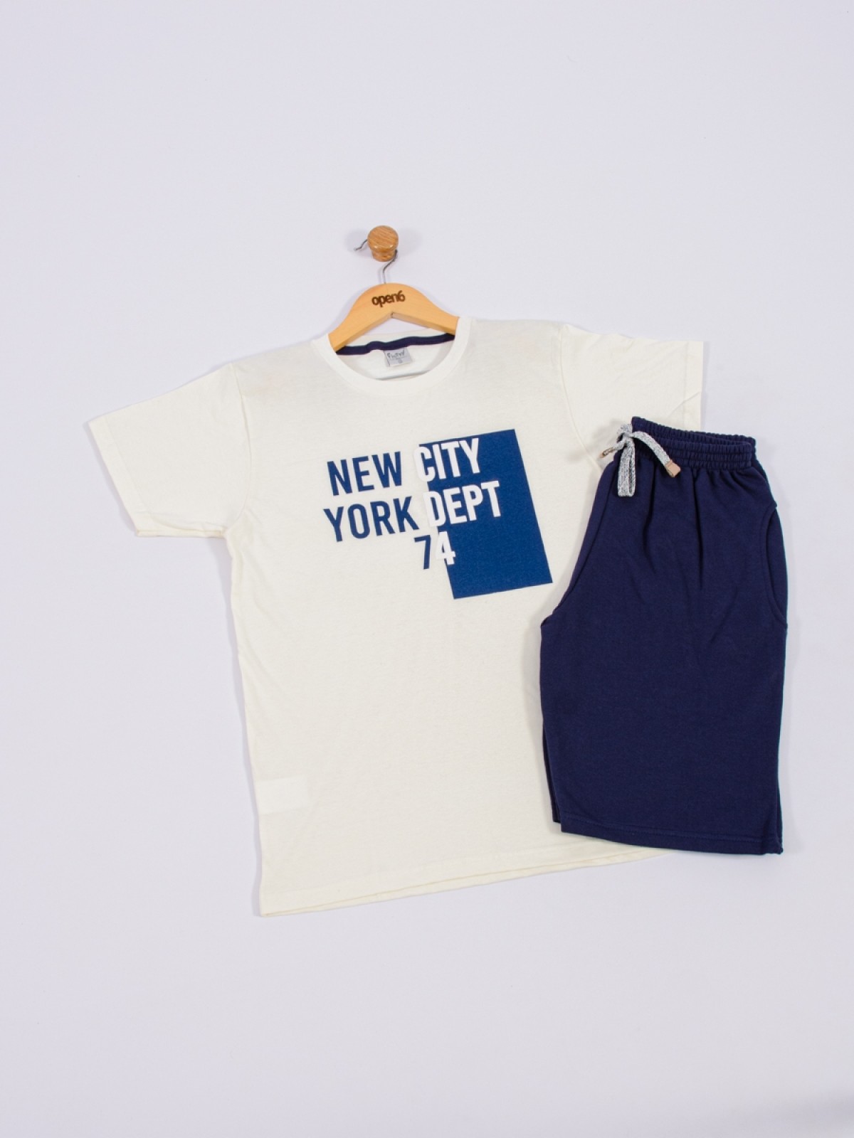CONJUNTO INFANTIL MASCULINO NEW YORK MARINHO 2265 - FTK BRAND 
