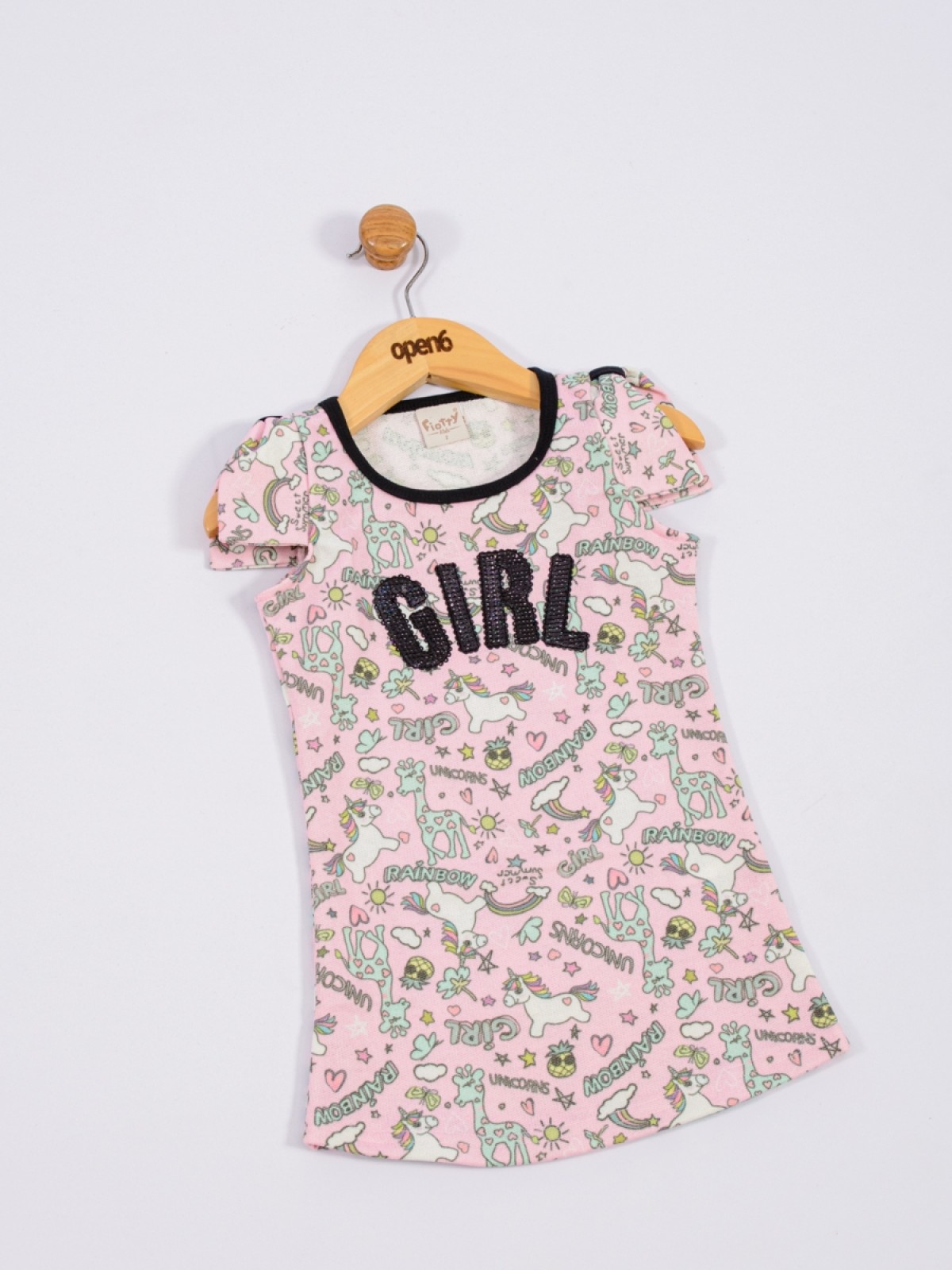 VESTIDO INFANTIL FEMININO GIRL ROSA 2182 - FTK BRAND