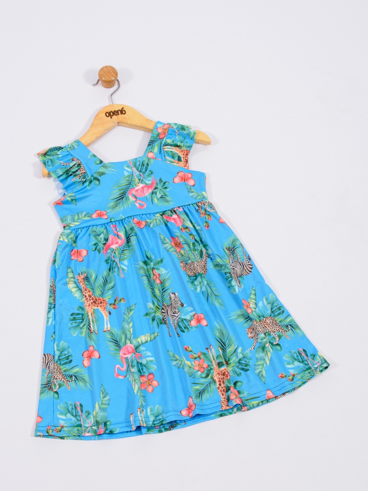VESTIDO INFANTIL FEMININO SAFARI AZUL 2180 - FTK BRAND 