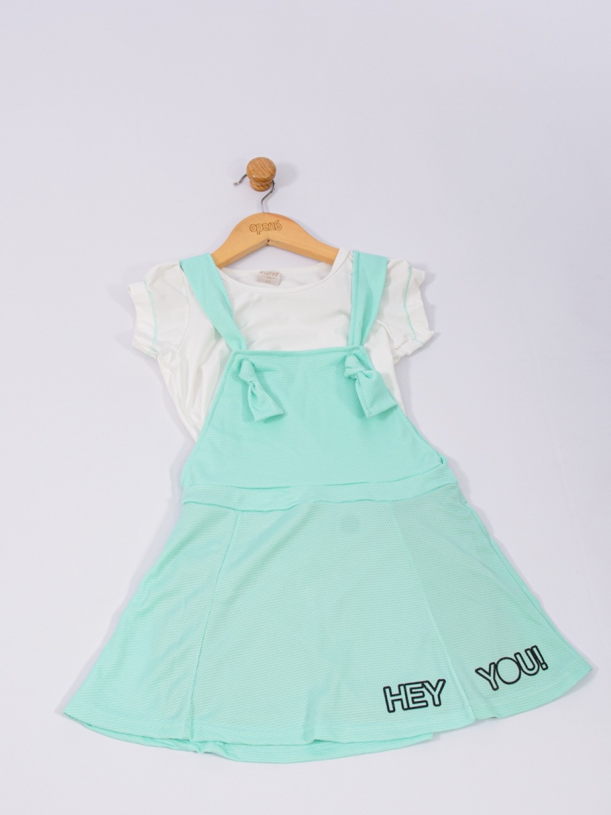 CONJUNTO INFANTIL SALOPETE HEY VERDE 2195 - FTK BRAND