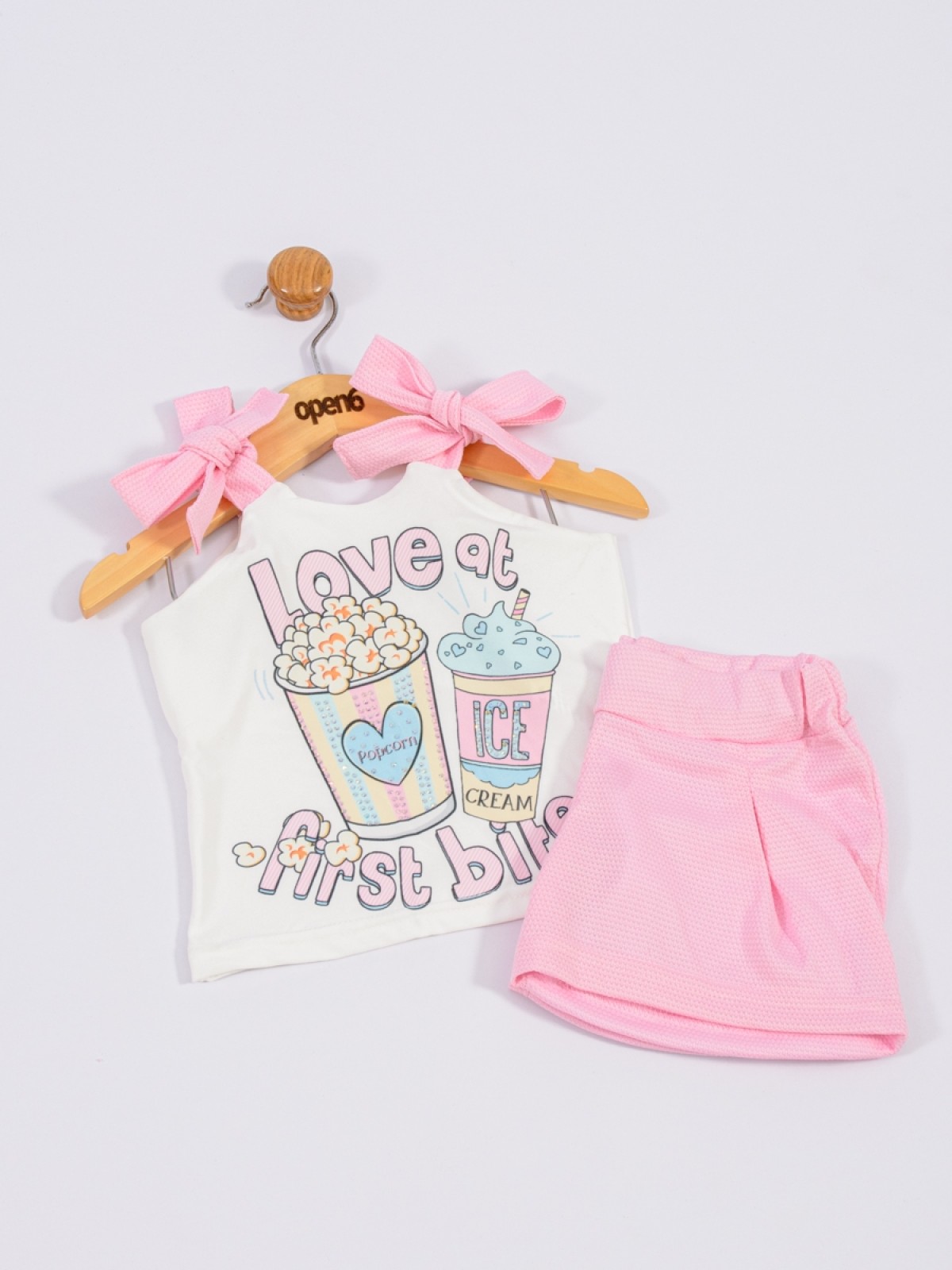 CONJUNTO INFANTIL PIPOCA ROSA 2200 - FTK BRAND 