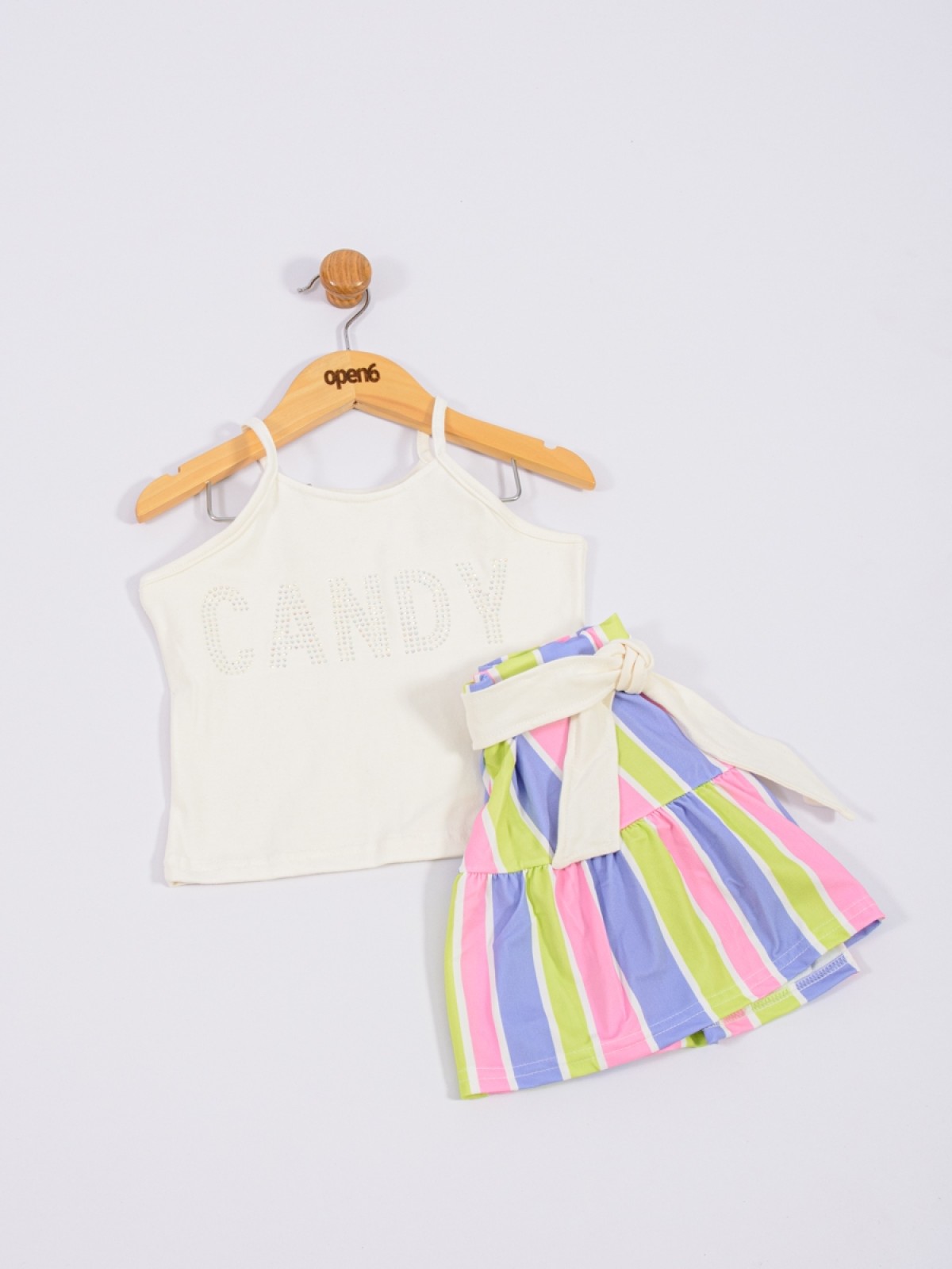 CONJUNTO INFANTIL FEMININO CANDY OFF WHITE 2206 - FTK BRAND 