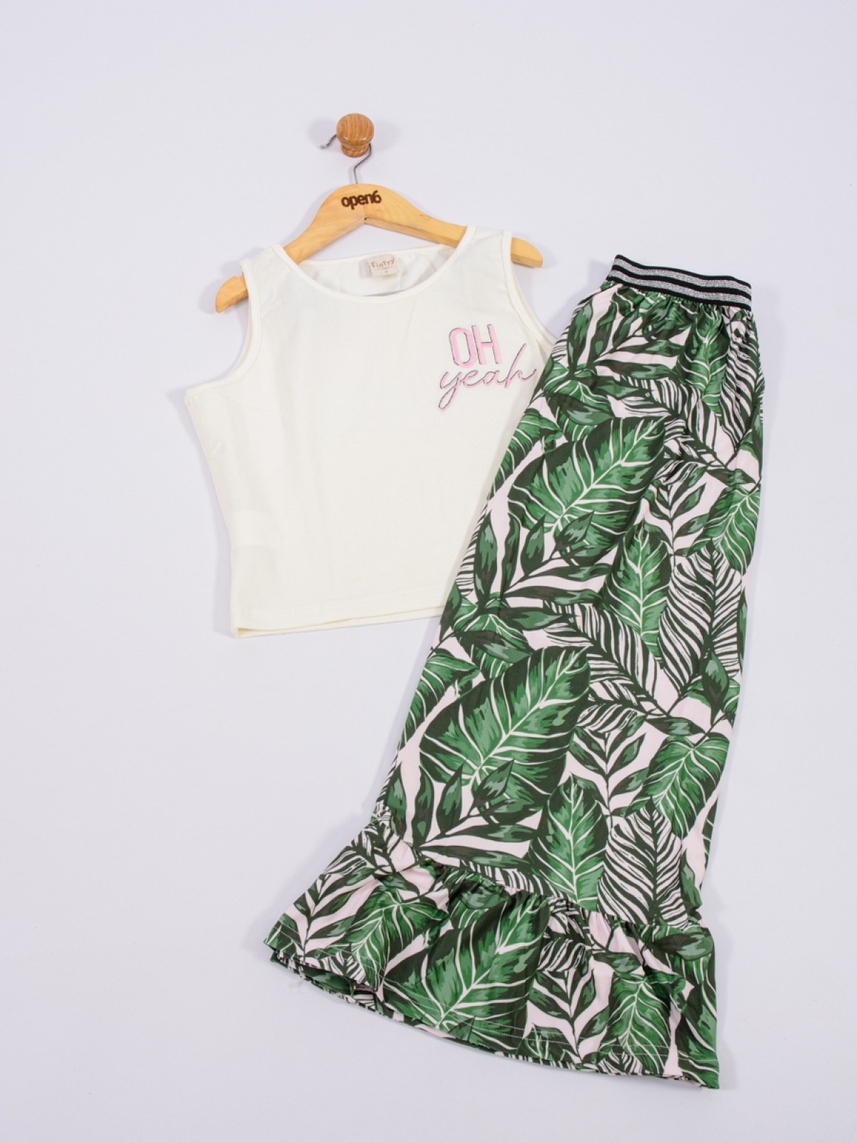 CONJUNTO TEEN FEMININO YEAH OFF WHITE 2215 - FTK BRAND