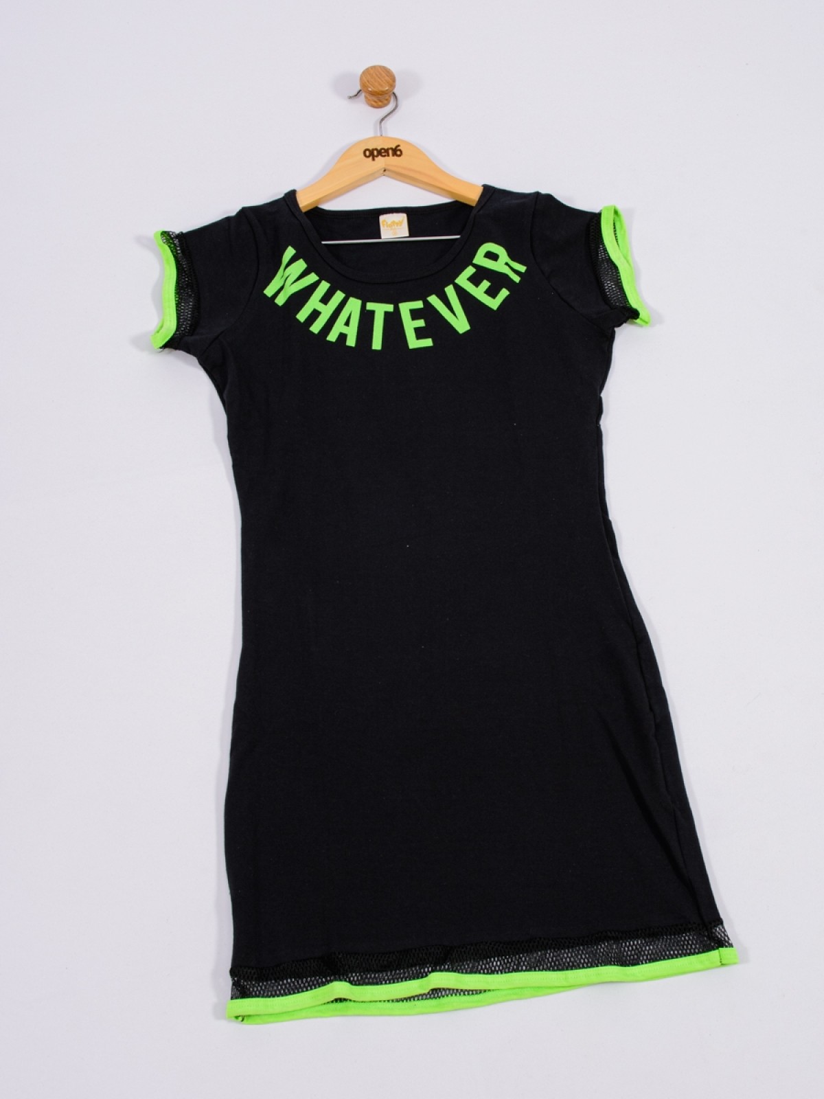 VESTIDO TEEN FEMININO WHATEVER  VERDE 2261 - FTK BRAND