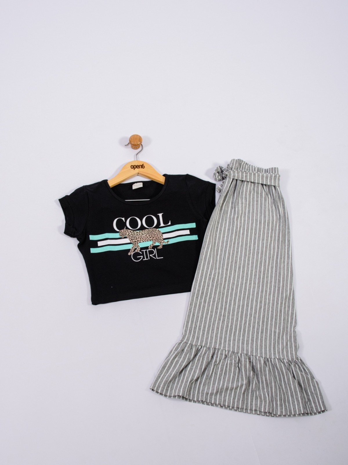 CONJUNTO TEEN FEMININO COOL PRETO 2225 - FTK BRAND