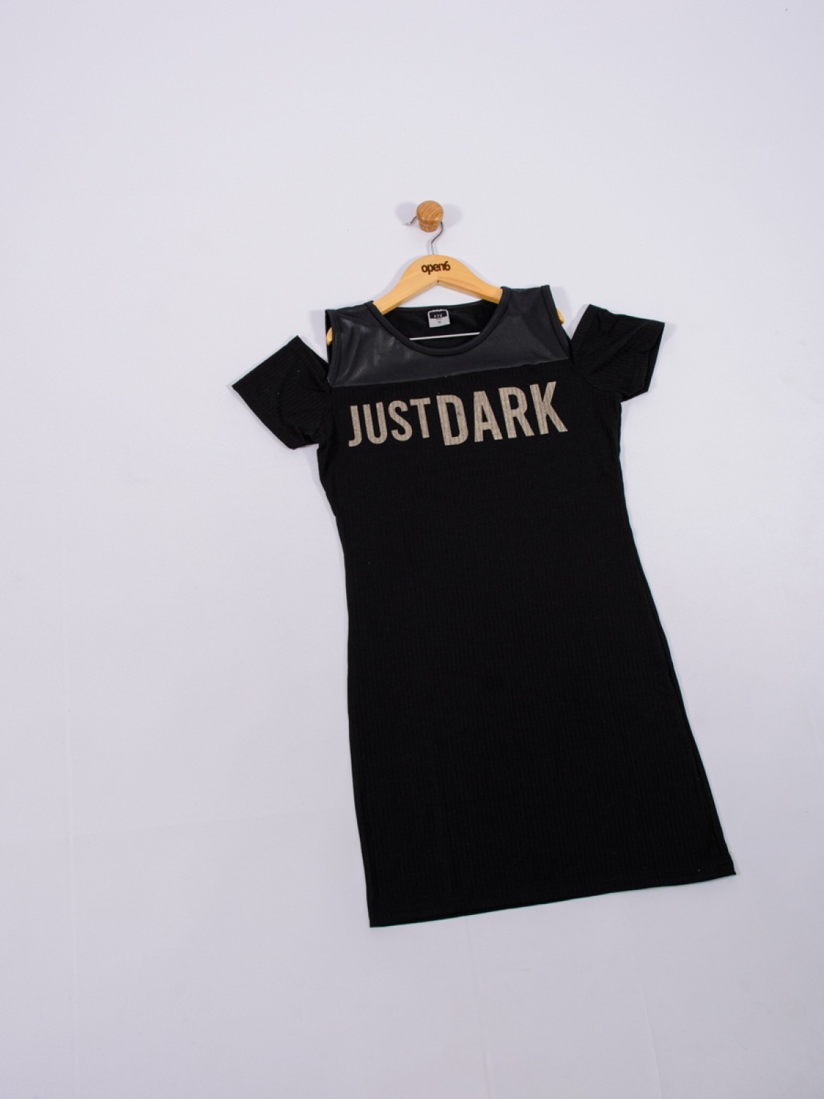 VESTIDO TEEN FEMININO JUST DARK PRETO 2263 - FTK BRAND 