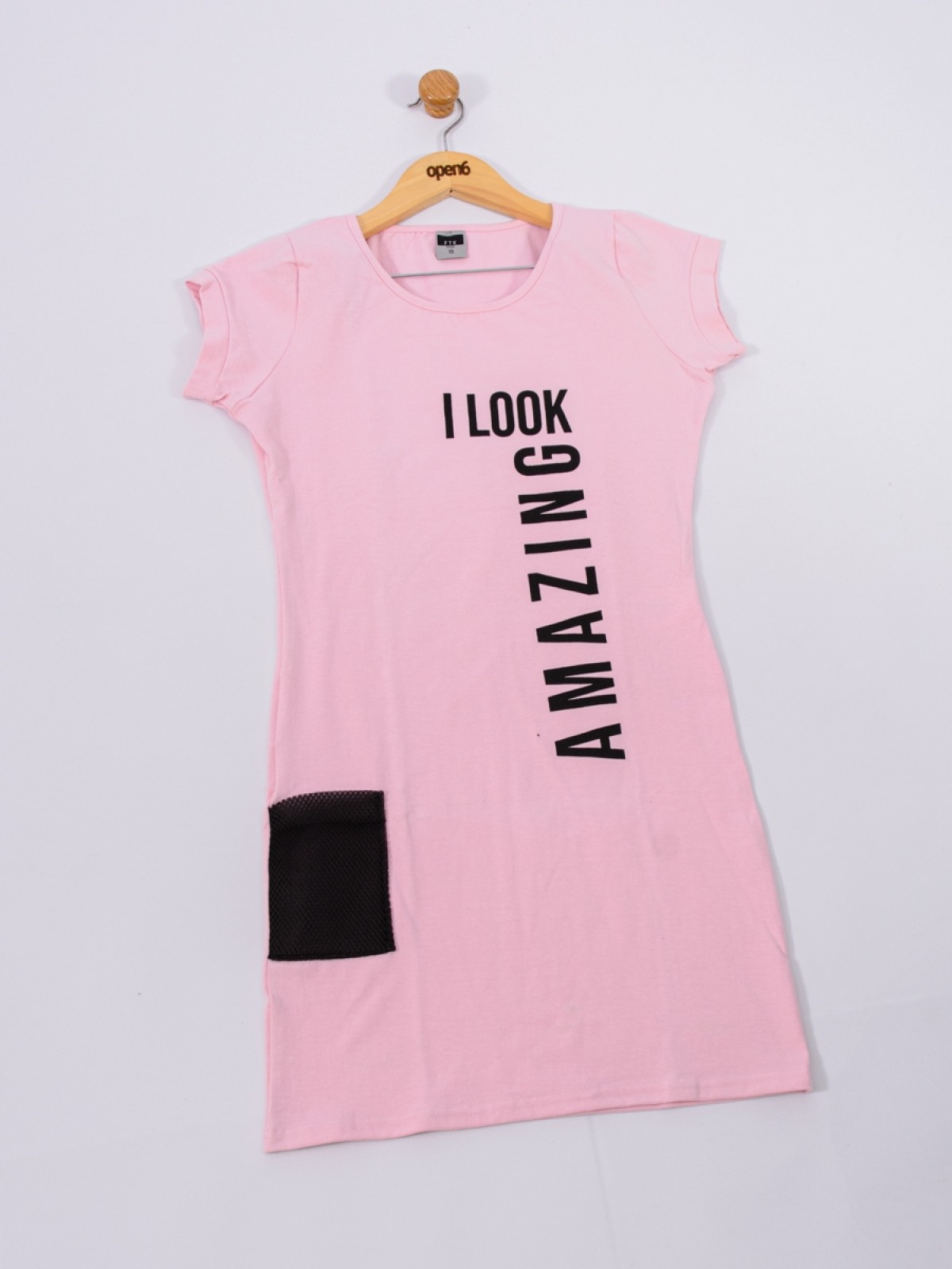 VESTIDO TEEN FEMININO AMAZING ROSA 2212 - FTK BRAND