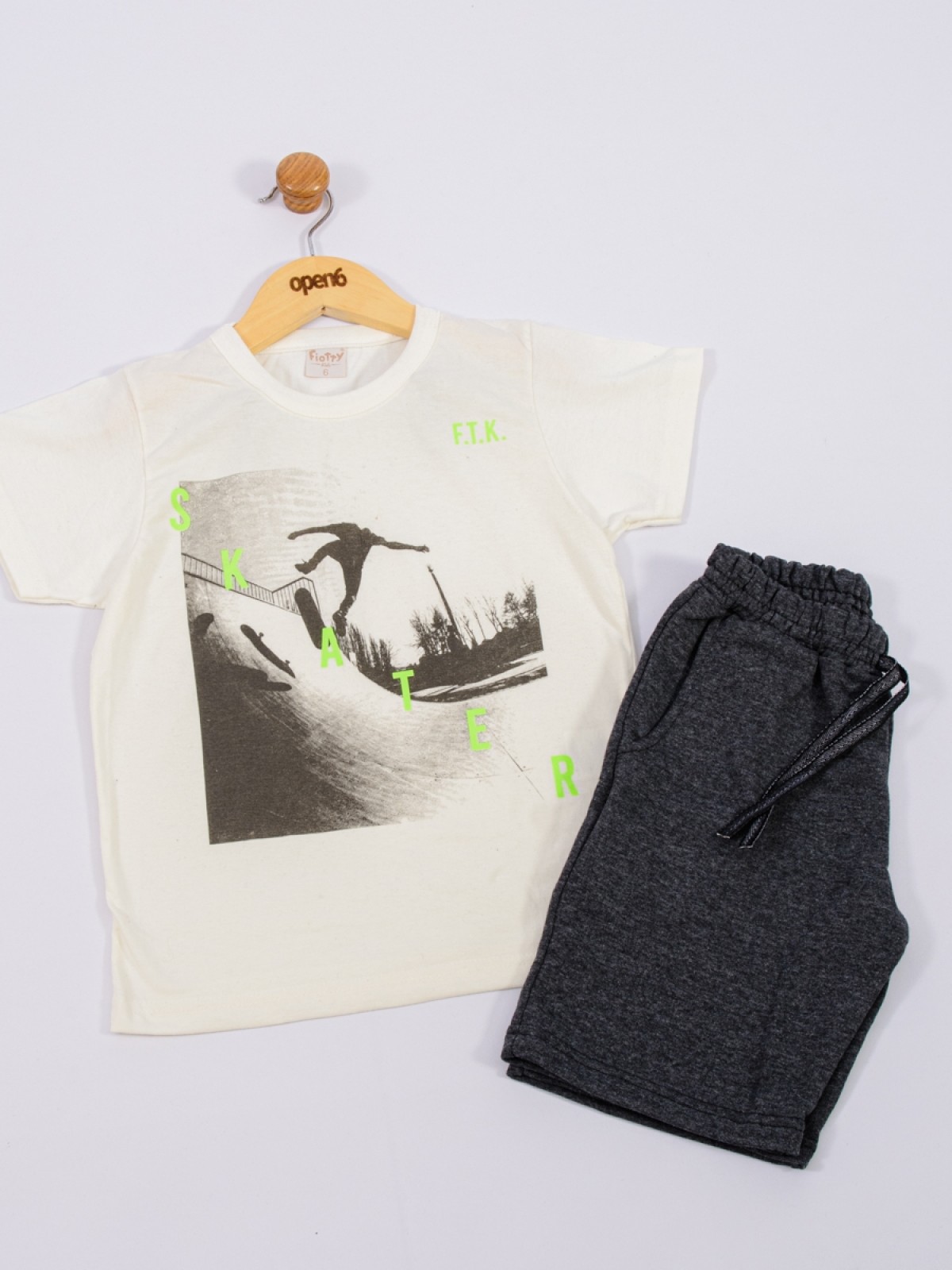 CONJUNTO INFANTIL MASCULINO SKATE MESCLA 2396 - FTK BRAND 