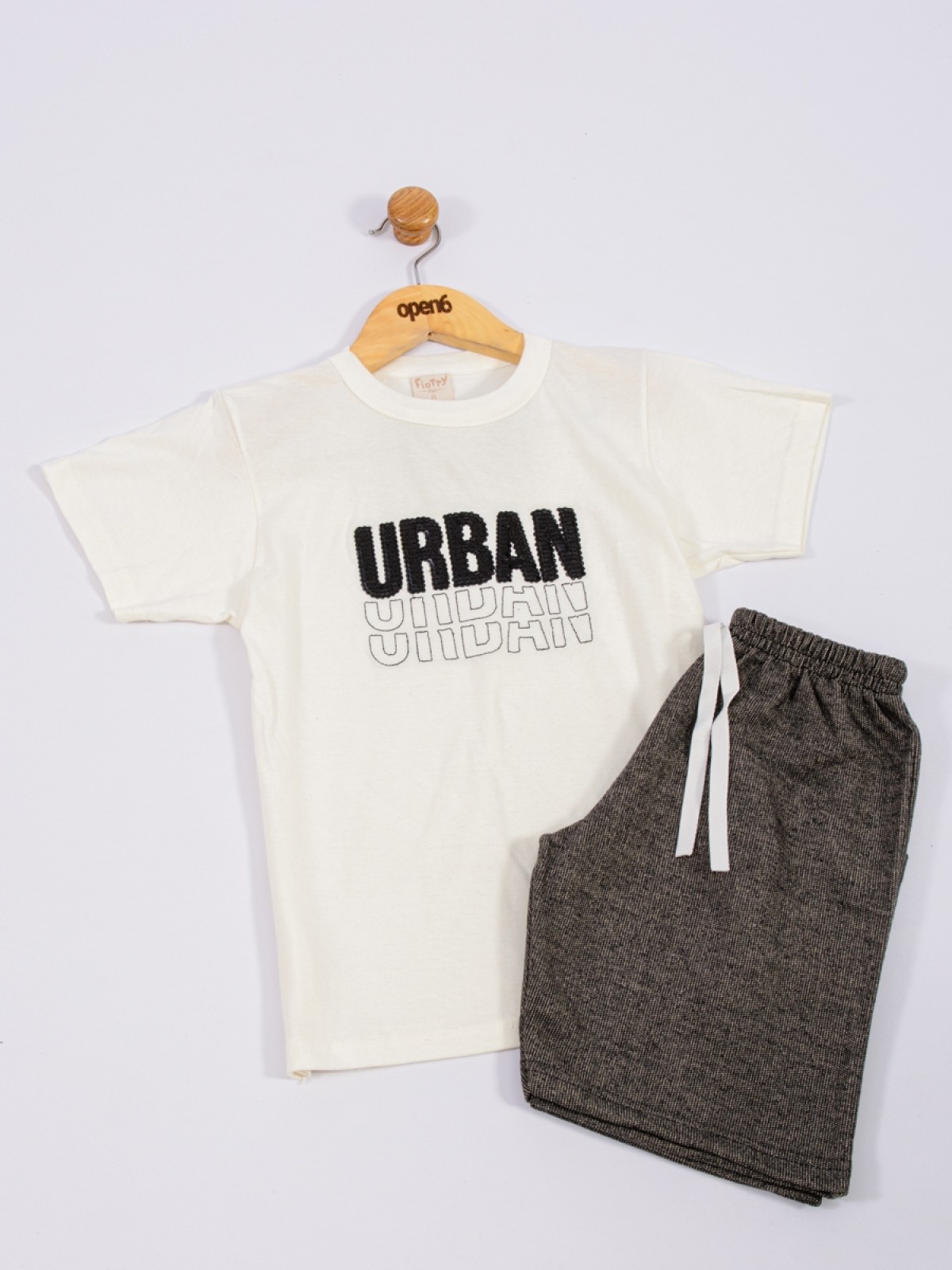 CONJUNTO INFANTIL MASCULINO URBAN OFF WHITE 2397 - FTK BRAND