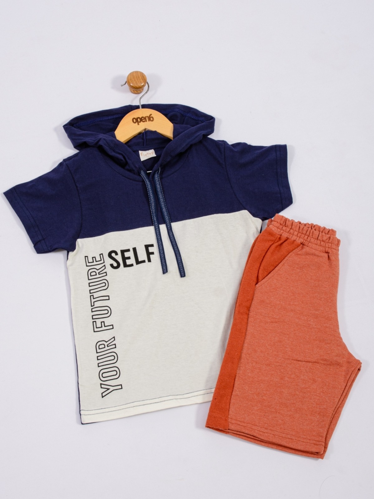 CONJUNTO INFANTIL MASCULINO COLOR BLOCK MARINHO 2400 - FTK BRAND 