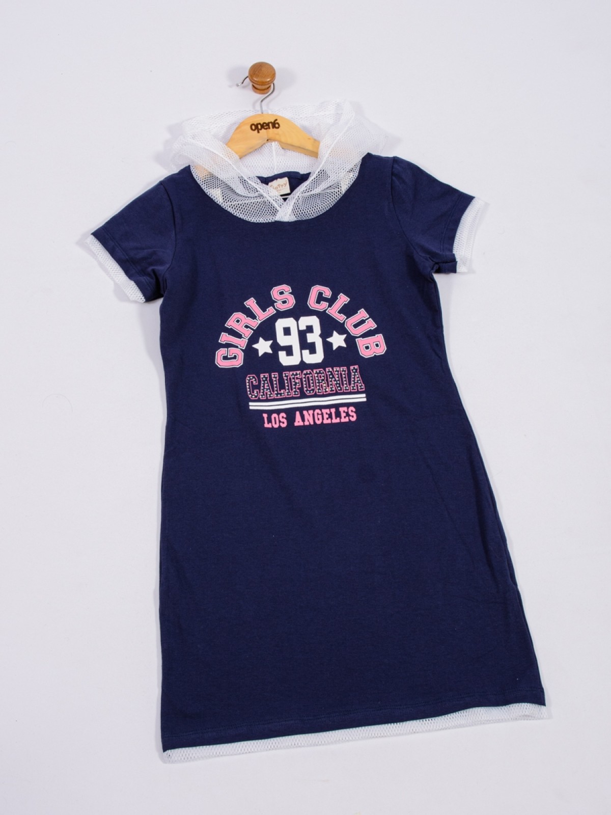 VESTIDO TEEN FEMININO GIRLS CLUB MARINHO 2373 - FTK BRAND