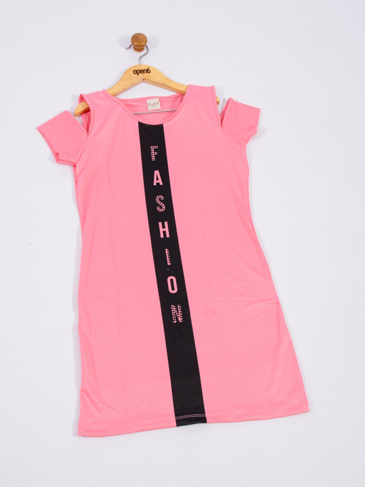 VESTIDO TEEN FEMININO FASHIONISTA ROSA 2374 - FTK BRAND 