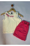 CONJUNTO TEEN FEMININO STYLE ROSA 2378 - FTK BRAND 