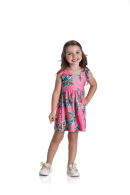 VESTIDO INFANTIL FEMININO SAFARI PINK 2180 - FTK BRAND 