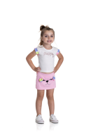 CONJUNTO INFANTIL FEMININO PUPPY ROSA 2190 - FTK BRAND 