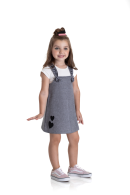 CONJUNTO INFANTIL FEMININO LOVE OFF WHITE 2191 - FTK BRAND 