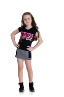 CONJUNTO INFANTIL FEMININO SUMMER PRETO 2204 - FTK BRAND