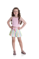 CONJUNTO INFANTIL FEMININO CANDY ROSA 2206 - FTK BRAND